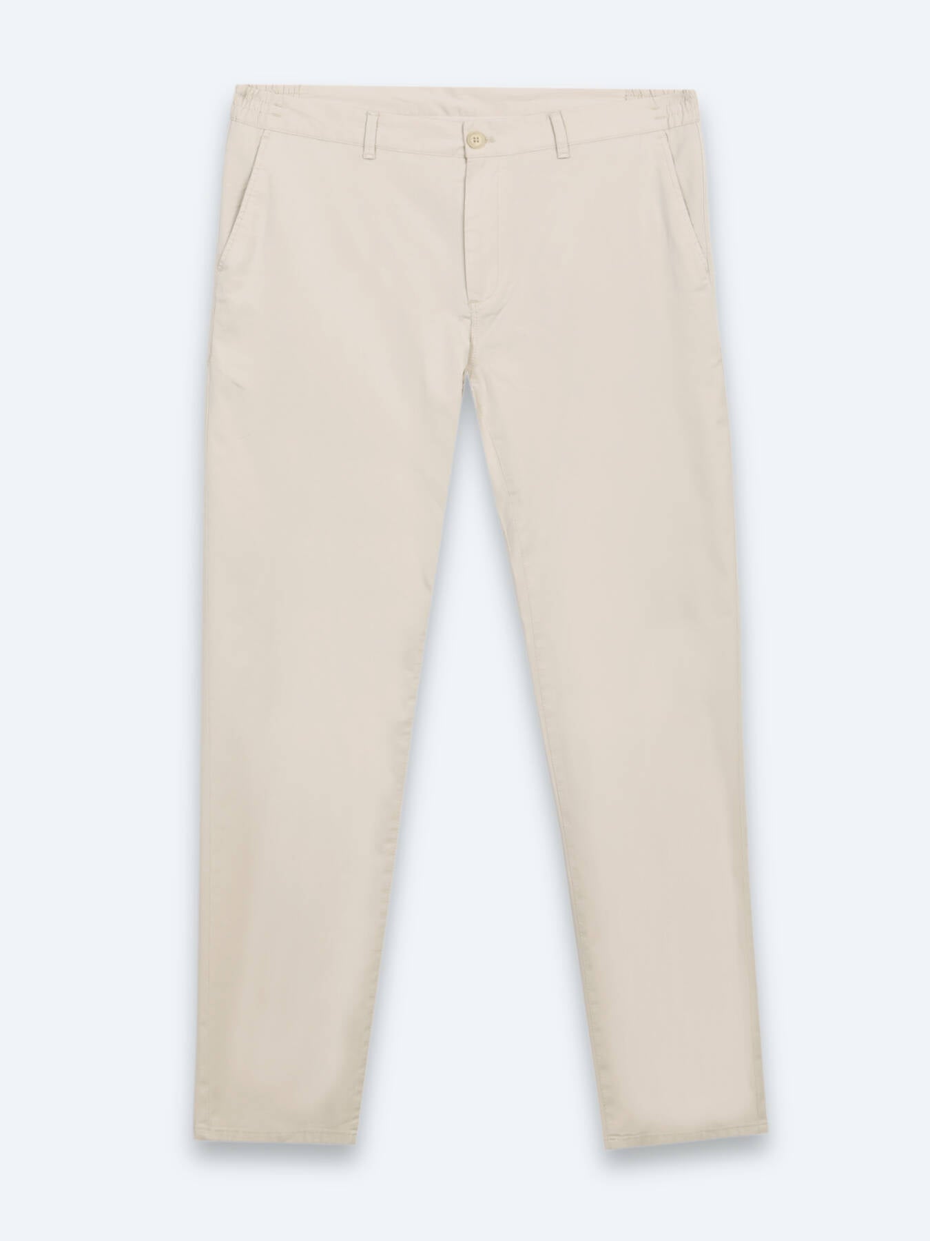 Bej Dokuma Jogging Fit Casual Pamuk Karışımlı Pantolon