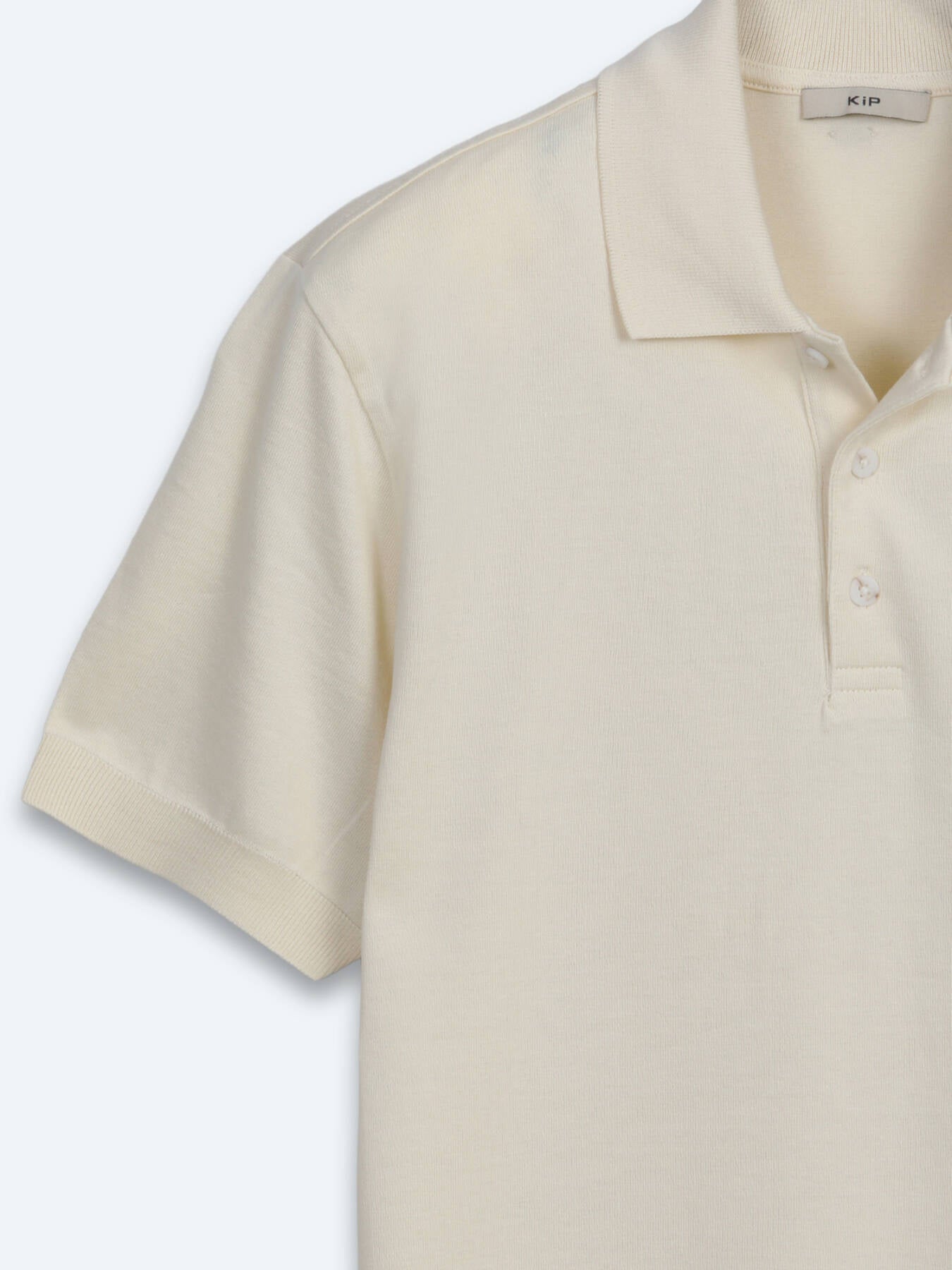 Bej Düz %100 Pamuk T-shirt