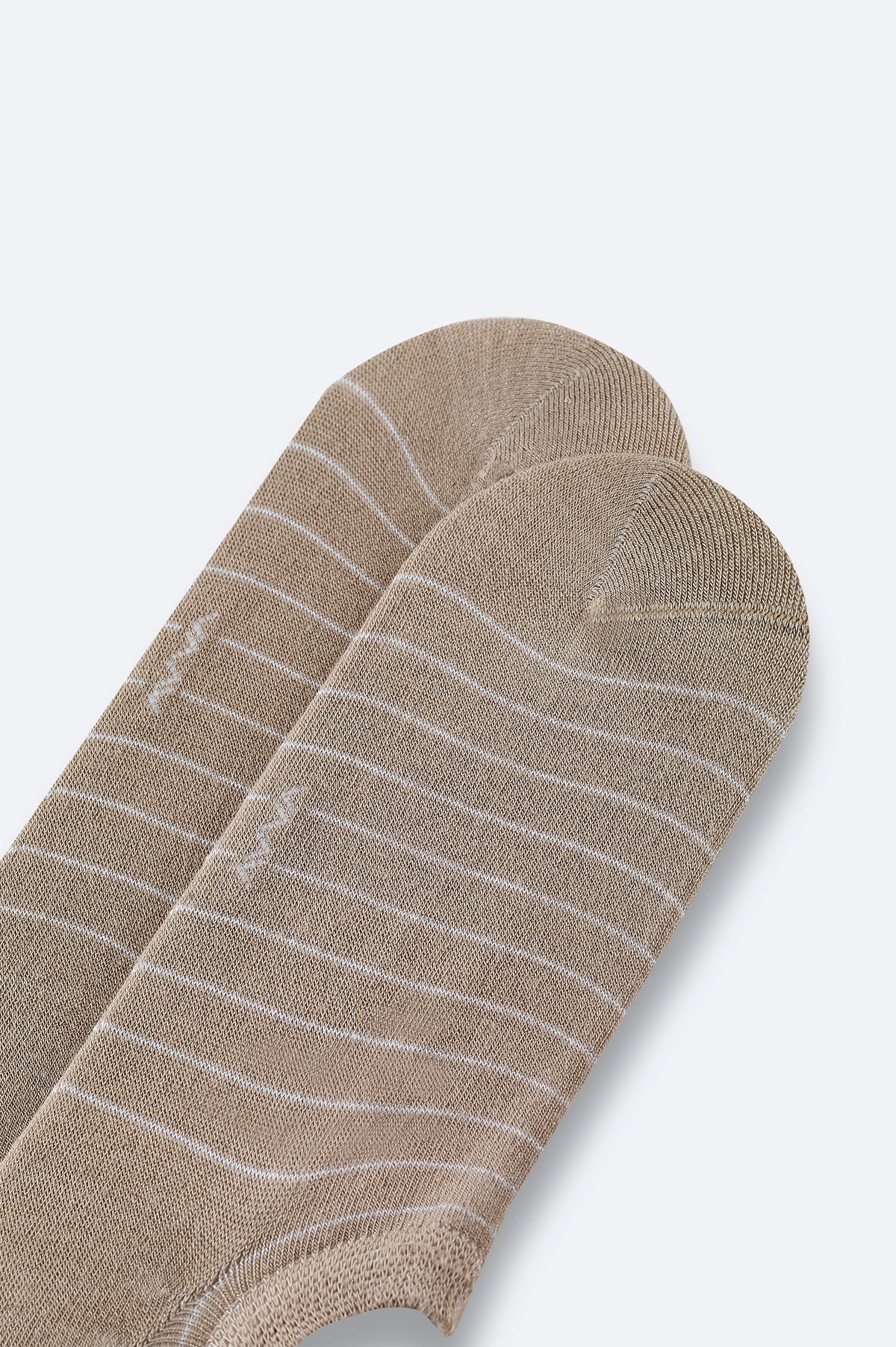 Bej Bambu Karışımlı Sneaker Çorap