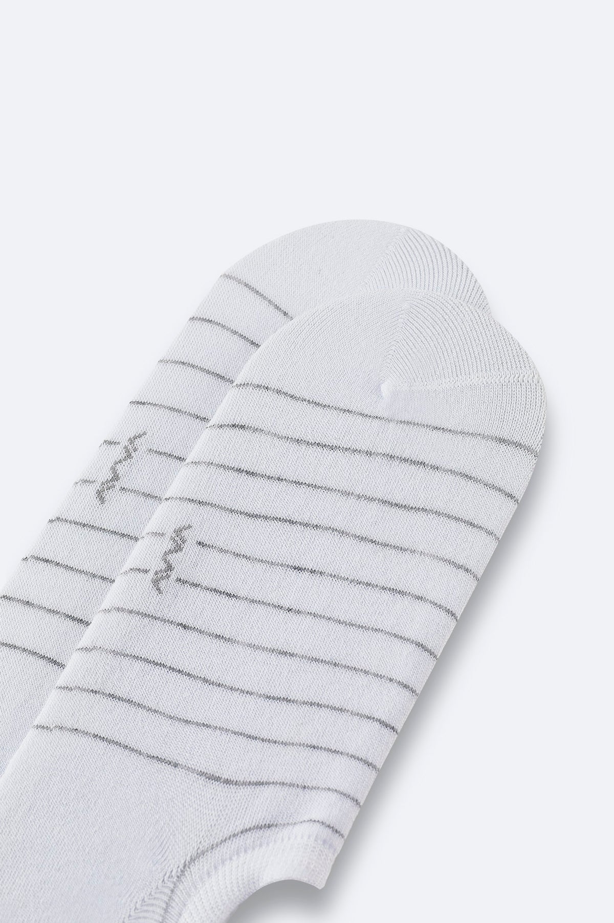 Beyaz Bambu Karışımlı Sneaker Çorap