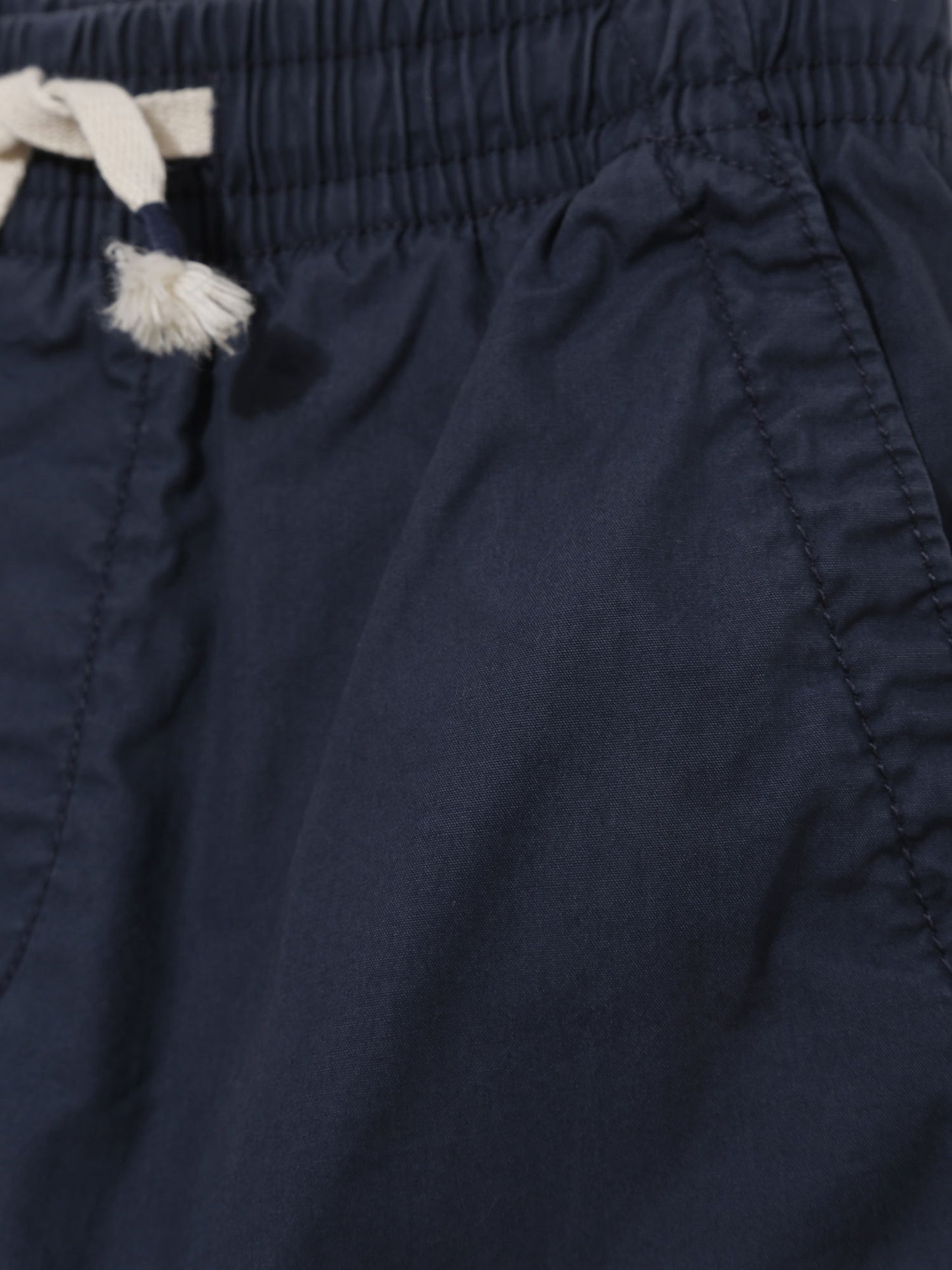 Lacivert Poplin Pull-on Şort