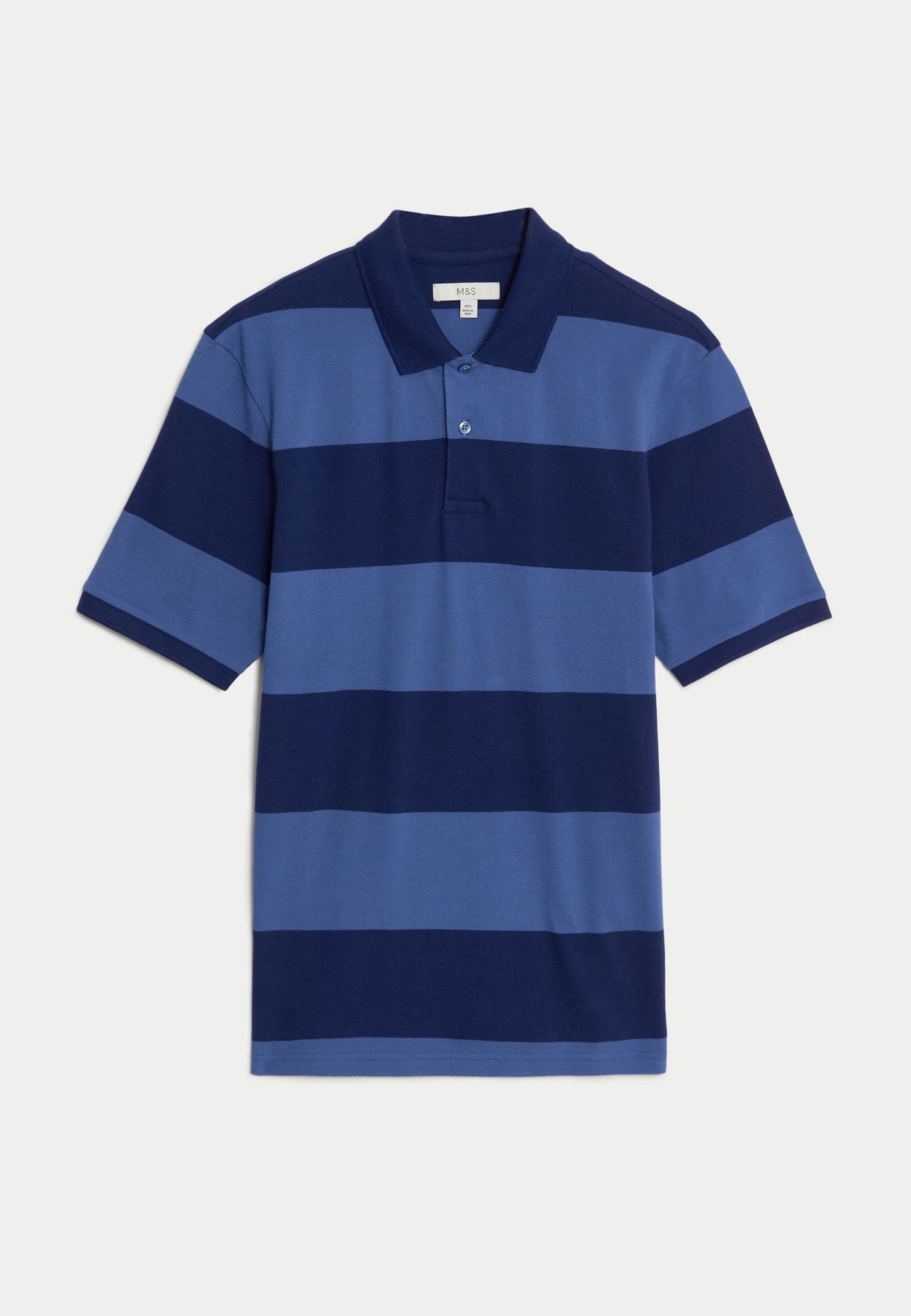 Saf Pamuklu Kısa Kollu Polo Yaka T-shirt
