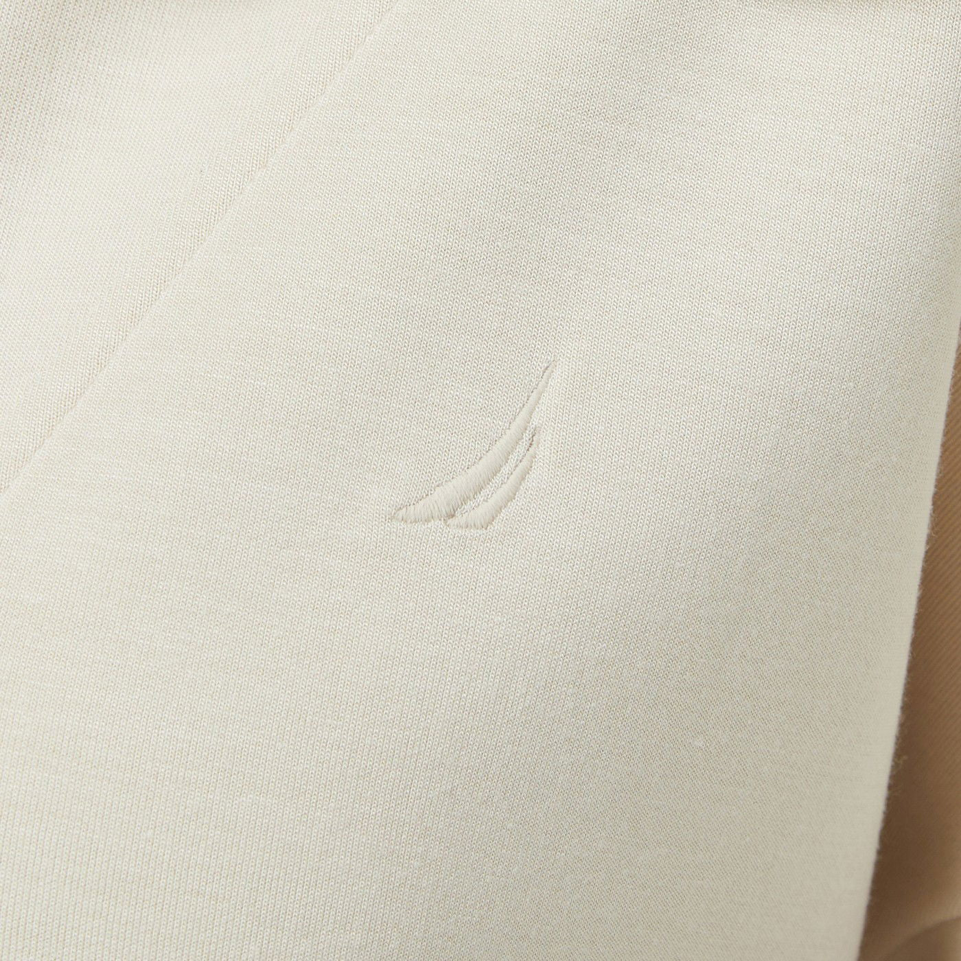 Nautica Kadın Ekru Regular Fit Dik Yaka Sweatshirt