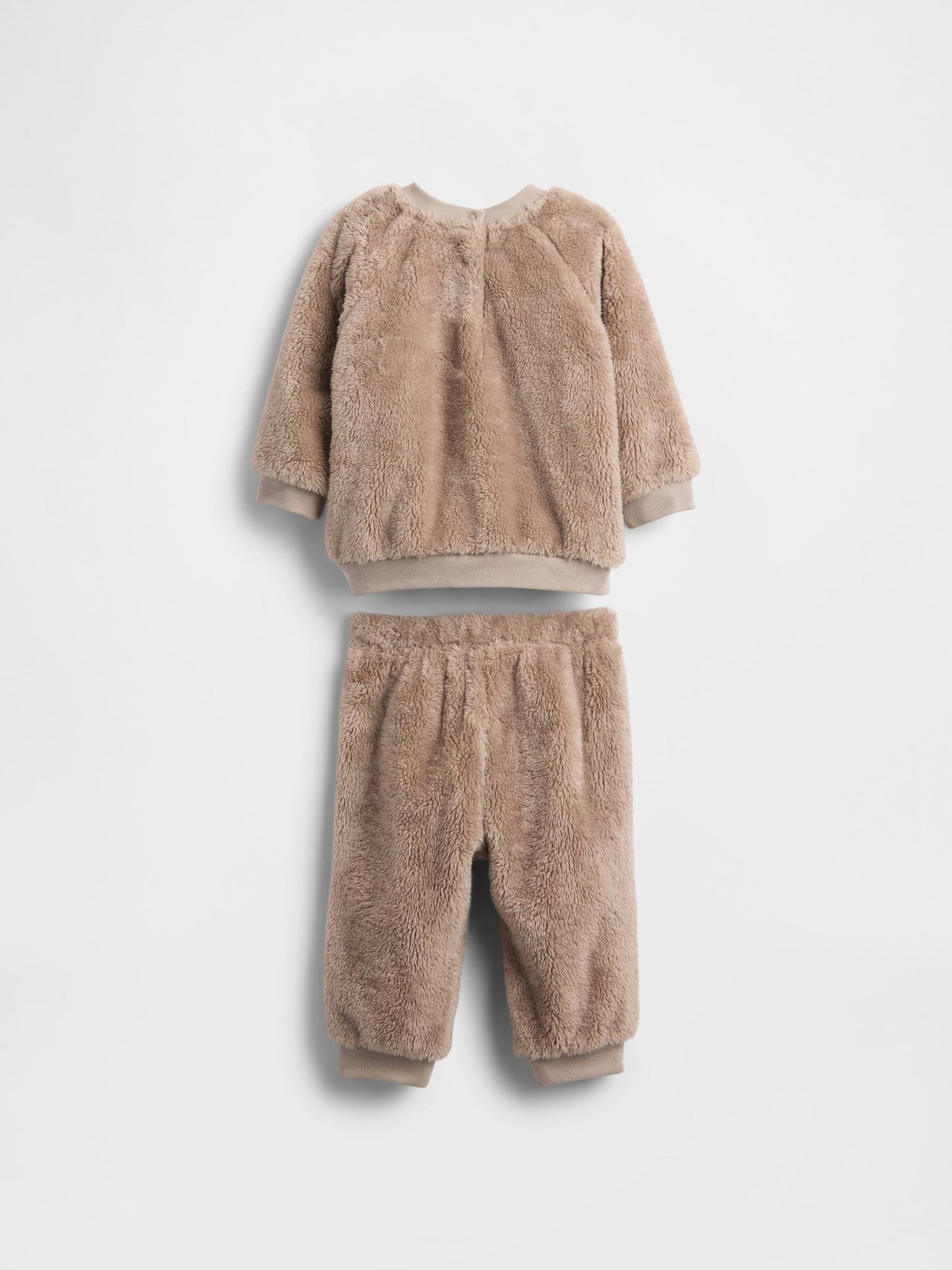 Kahverengi Sherpa Bear Outfit Set