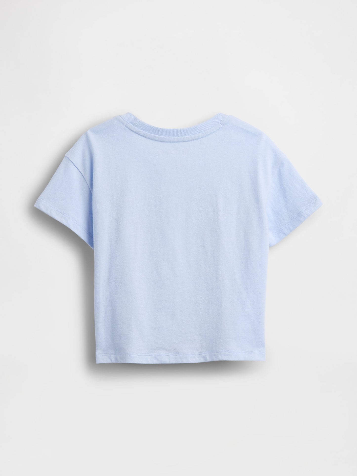 Açık Mavi Grafik Baskılı T-shirt
