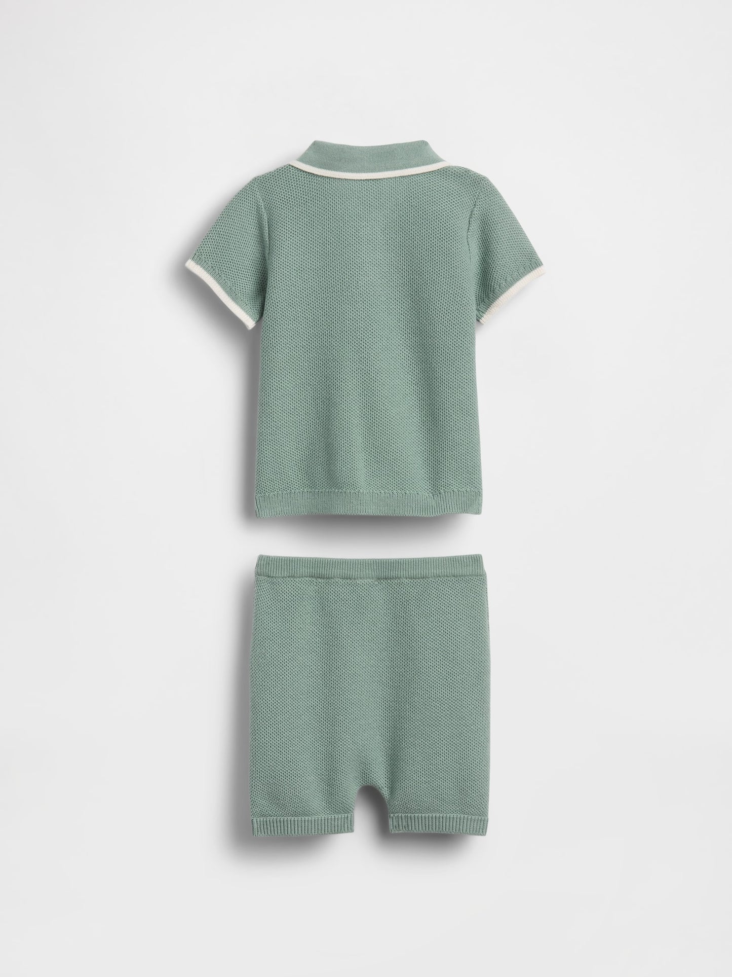 Yeşil Triko Polo Outfit Set
