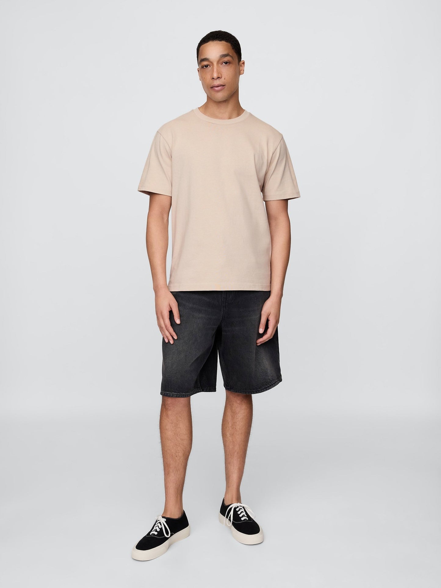 Koyu Bej Heavyweight Relaxed T-shirt