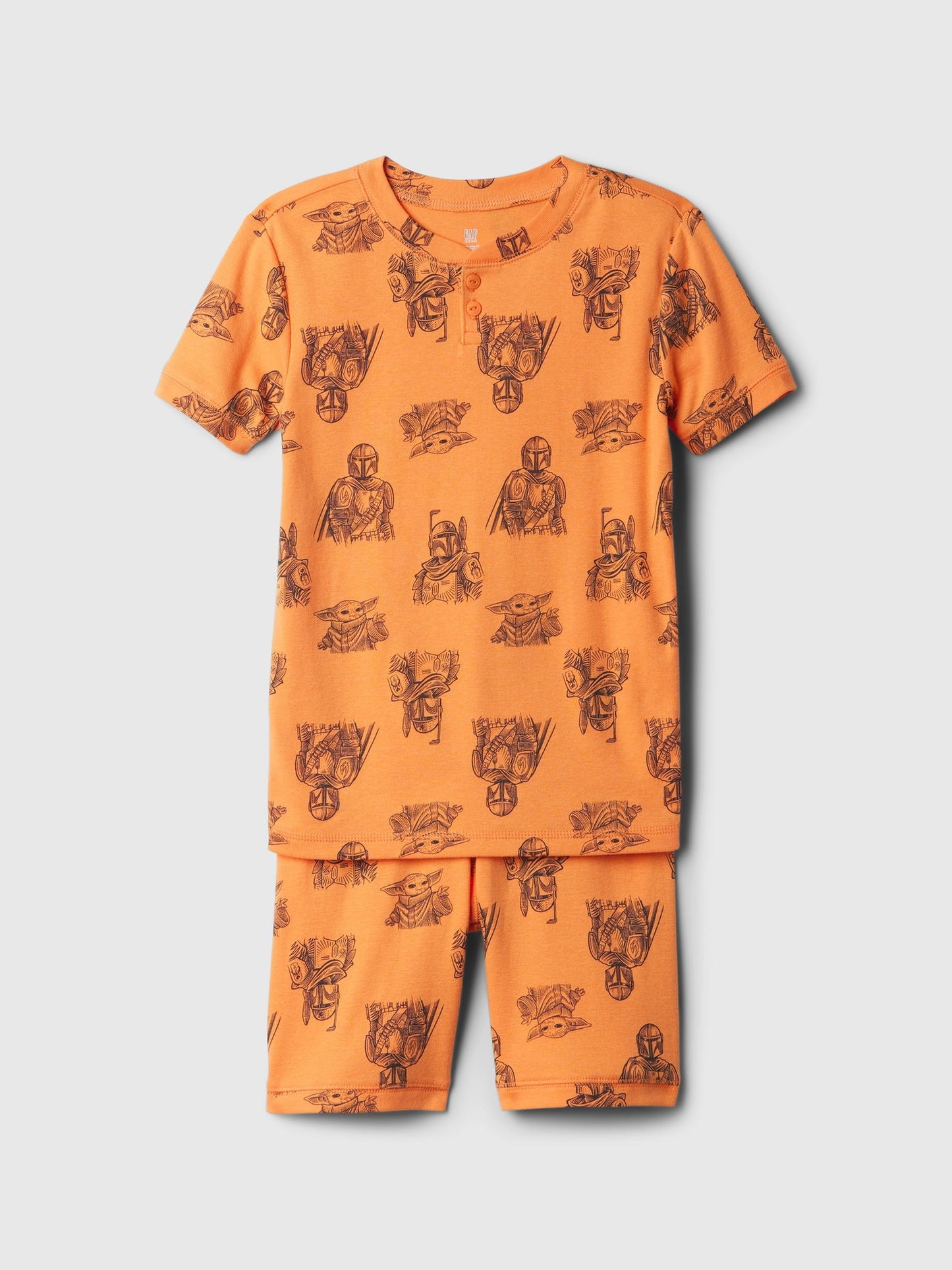 Turuncu Star Wars™ Organik Pamuk Pijama Takımı