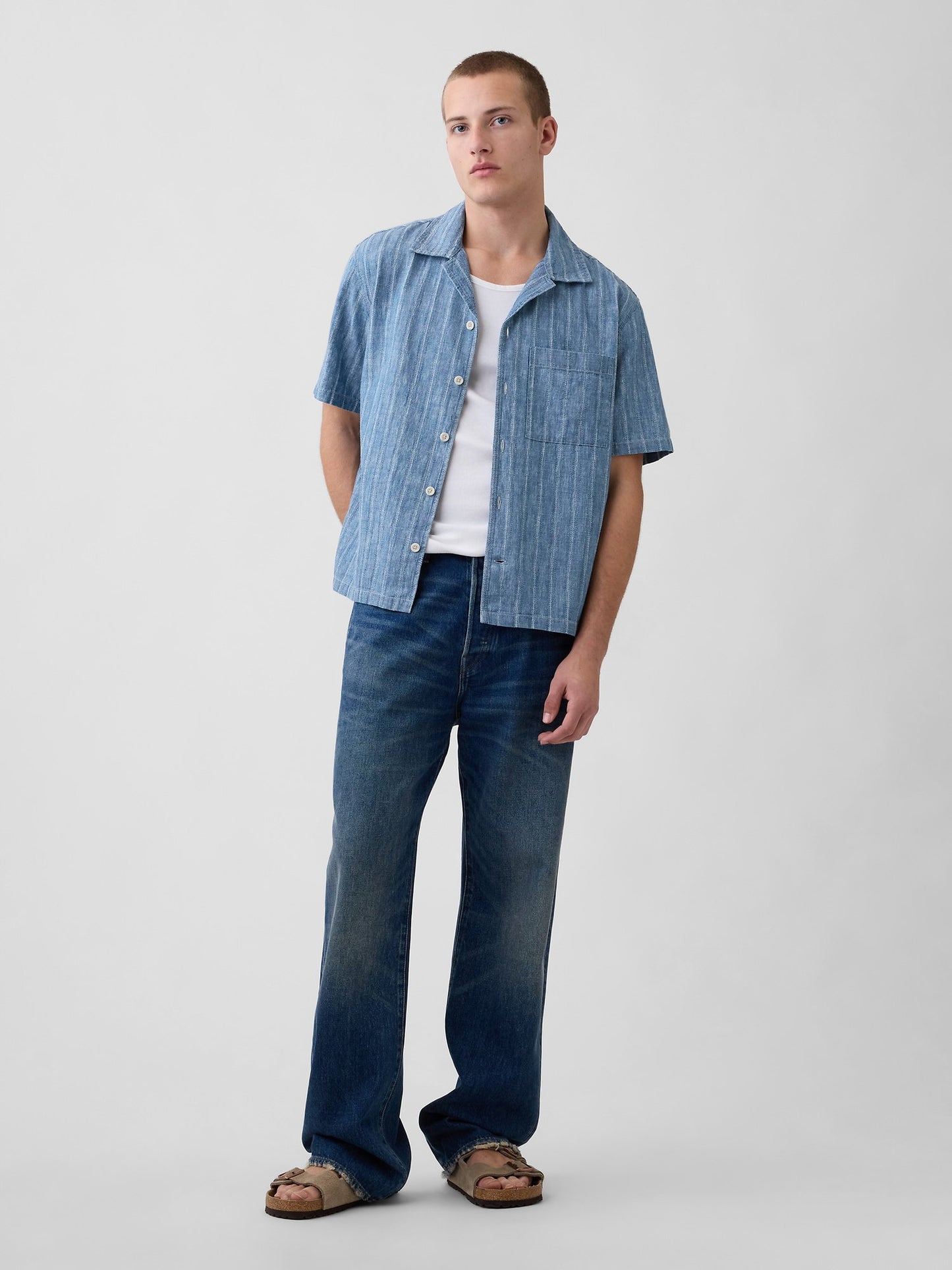 Mavi Denim Dobby Resort Gömlek