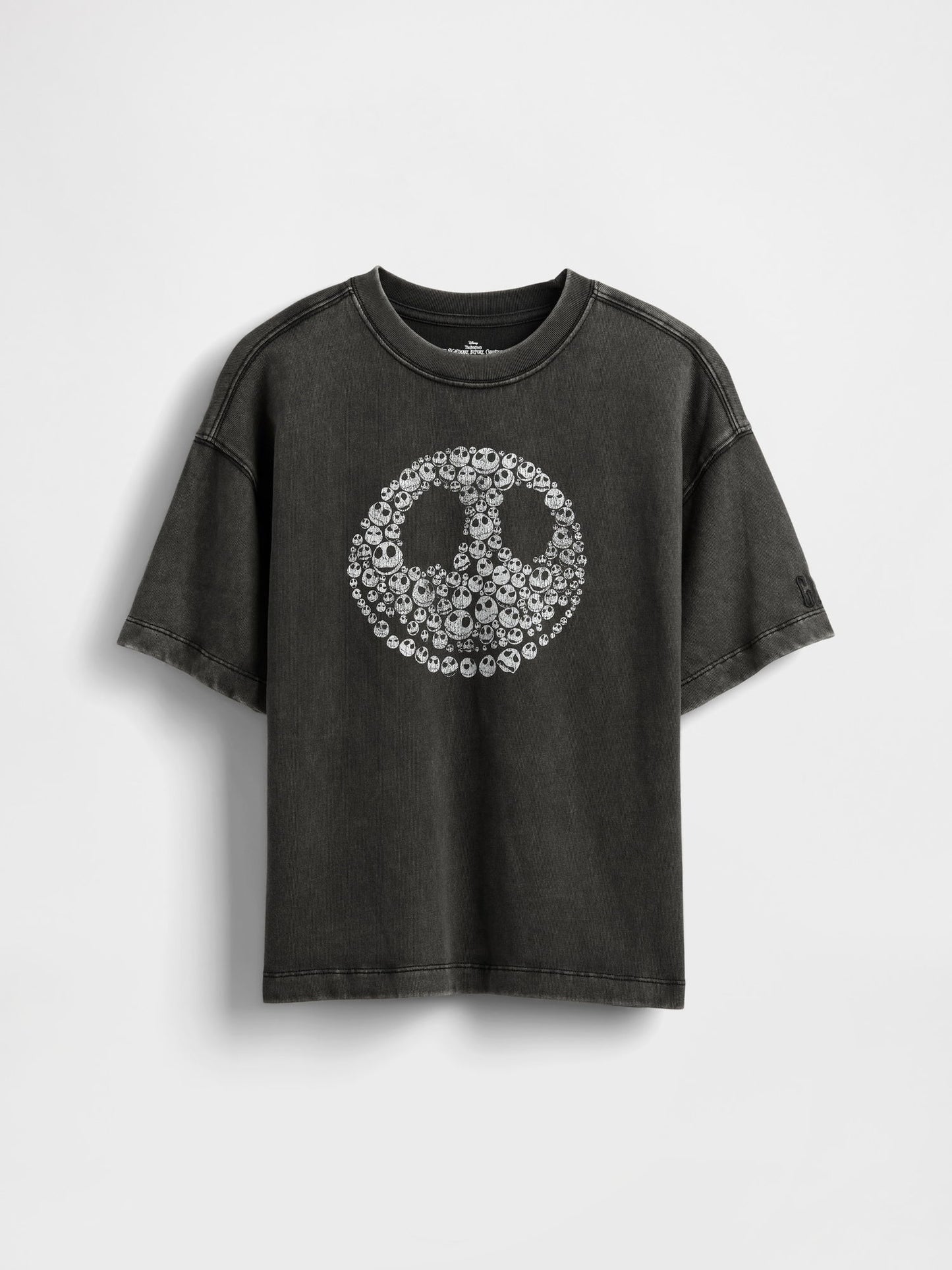 Siyah Gap × Disney Tim Burton’s The Nightmare Before Christmas Skull T-shirt