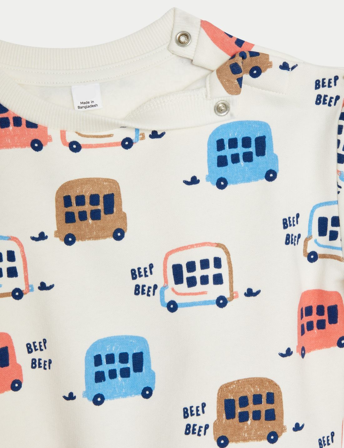 Desenli Yuvarlak Yaka Sweatshirt (0-3 Yaş)