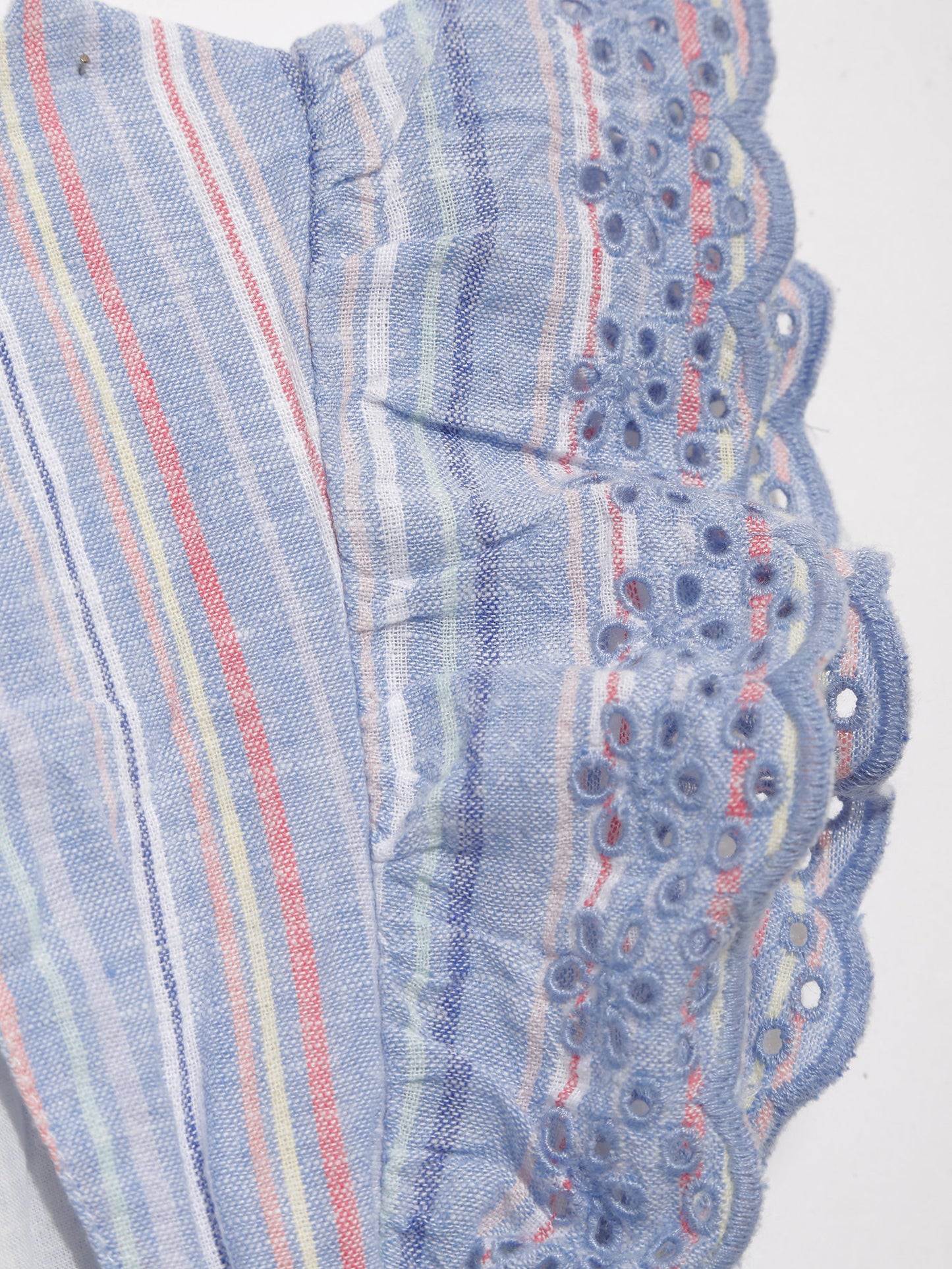 Mavi Denim Işlemeli Tulum