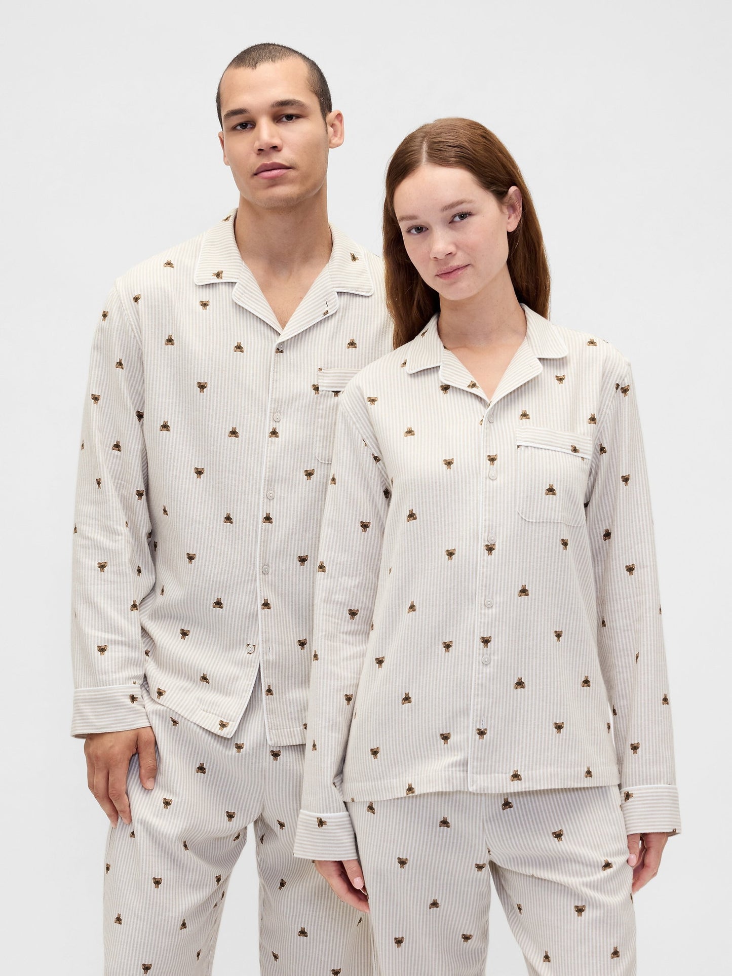 Beyaz Softest Flannel Pijama Üstü