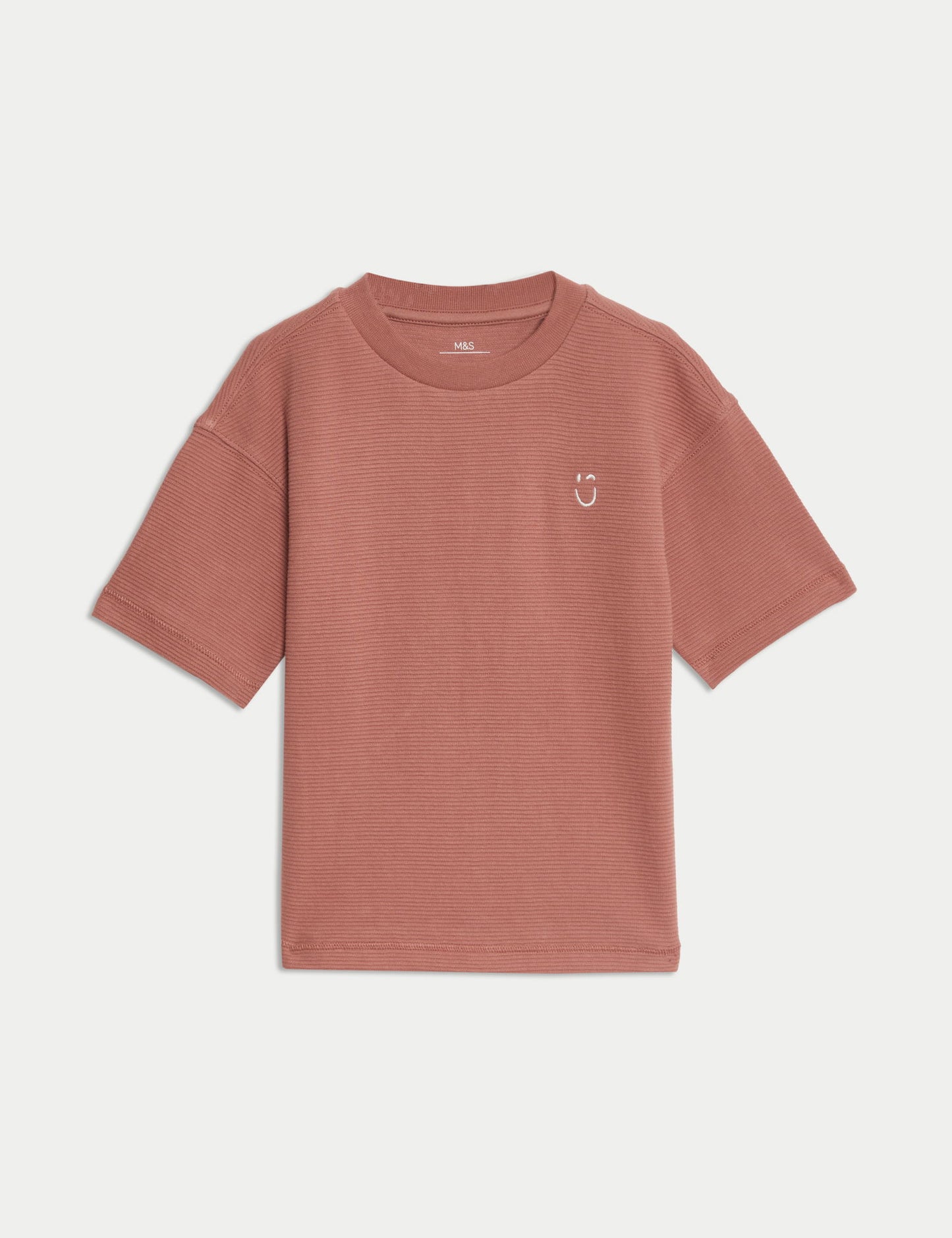 Saf Pamuklu Dokulu T-shirt (1-7 Yaş)