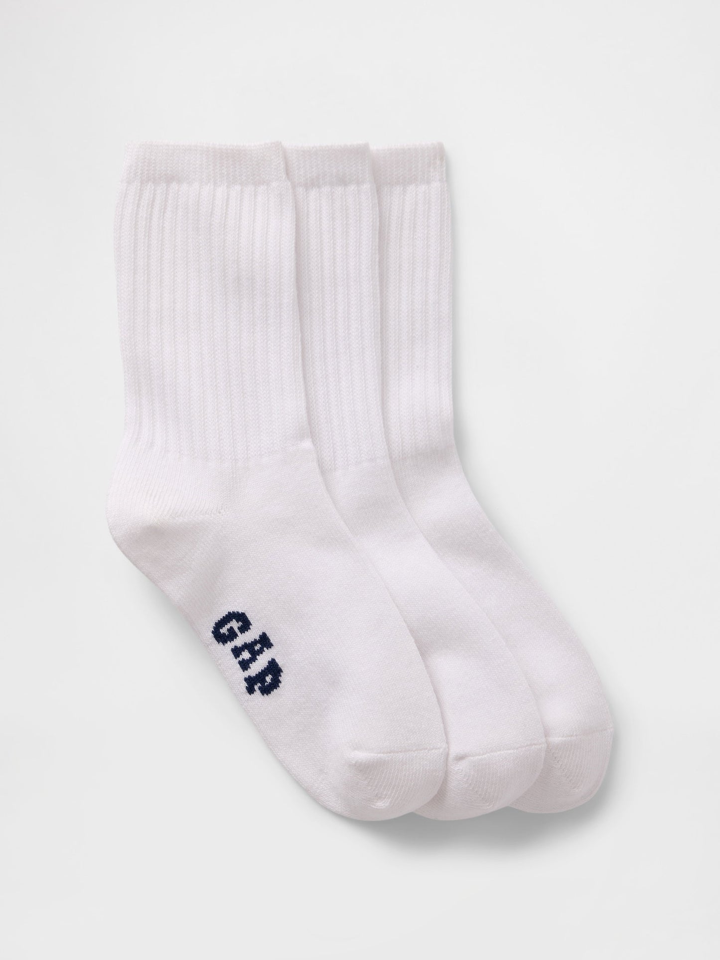 Beyaz Gap Logo Crew Çorap (3’lü)