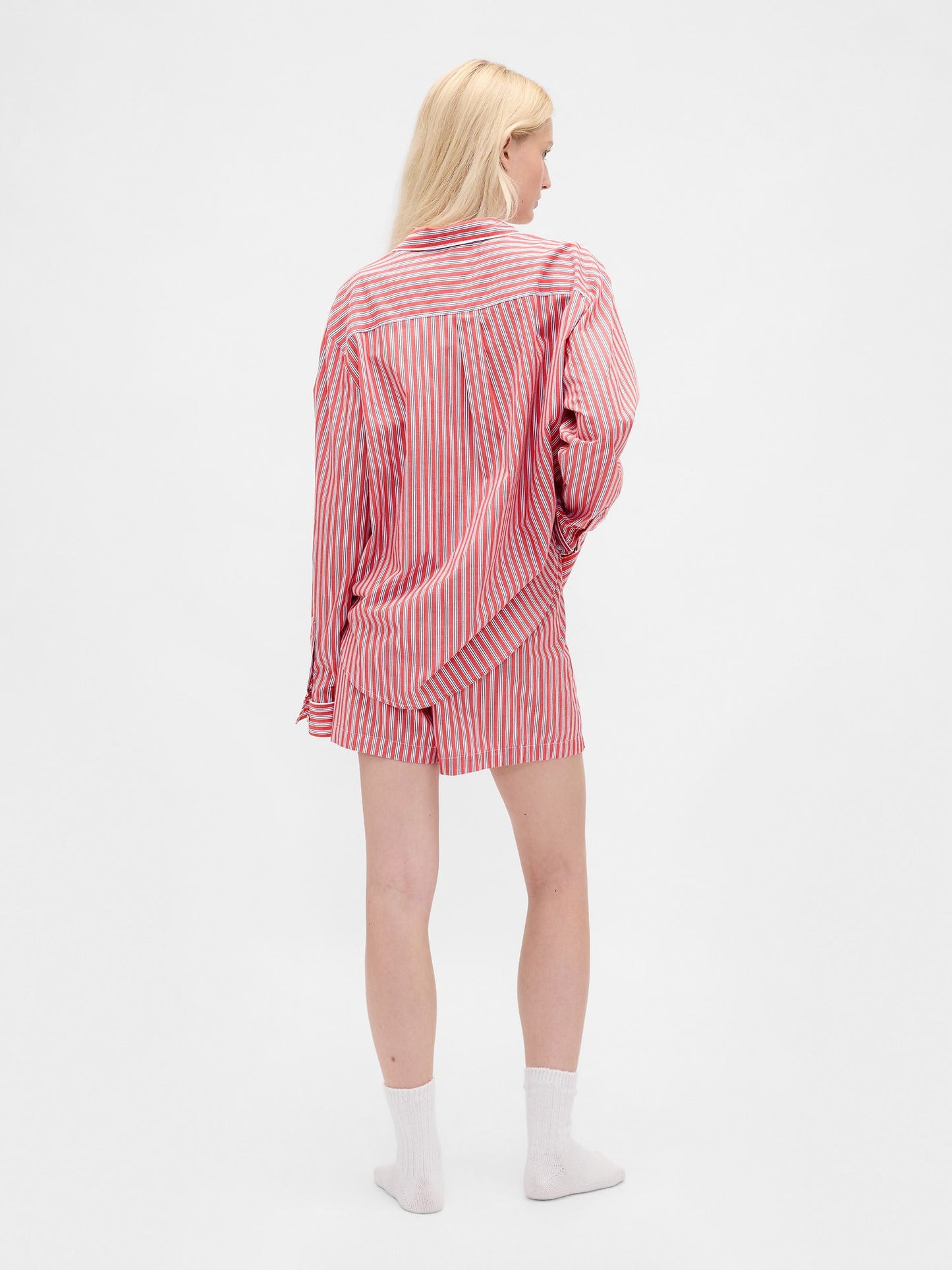 Kırmızı Poplin Pijama Boxer Şort