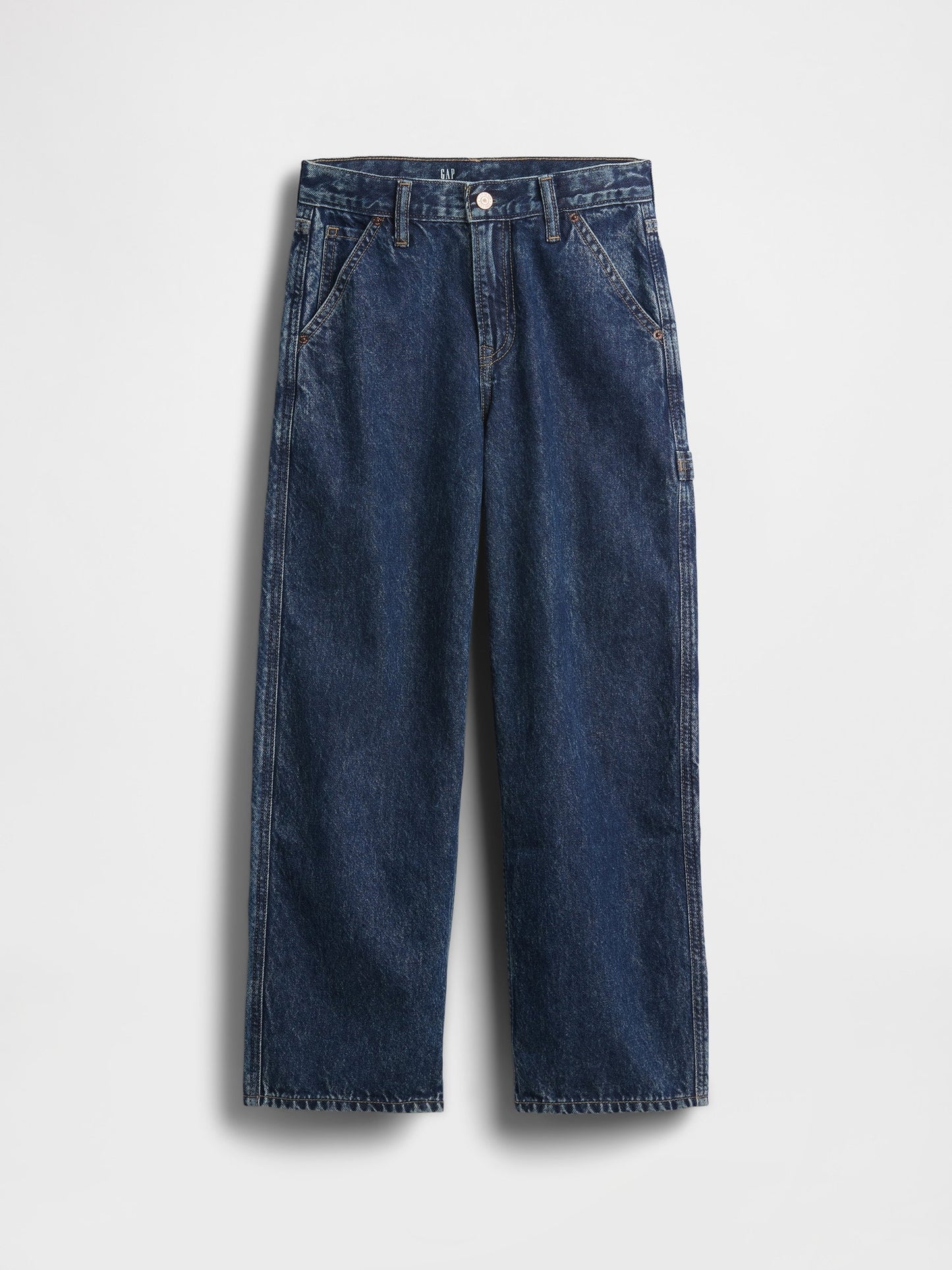 Koyu Mavi Baggy Carpenter Jean Pantolon