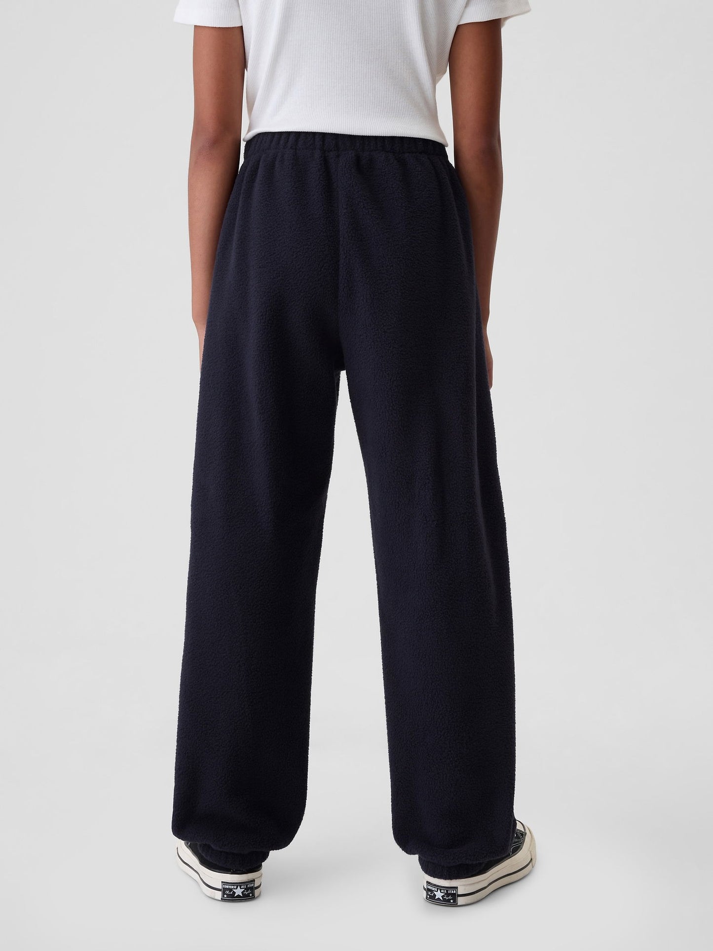 Lacivert Gap Logo Polar Fleece Jogger Eşofman Altı