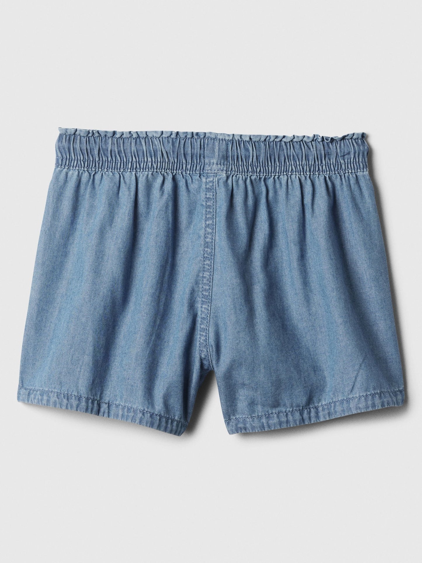 Açık Mavi Chambray Pull-on Şort