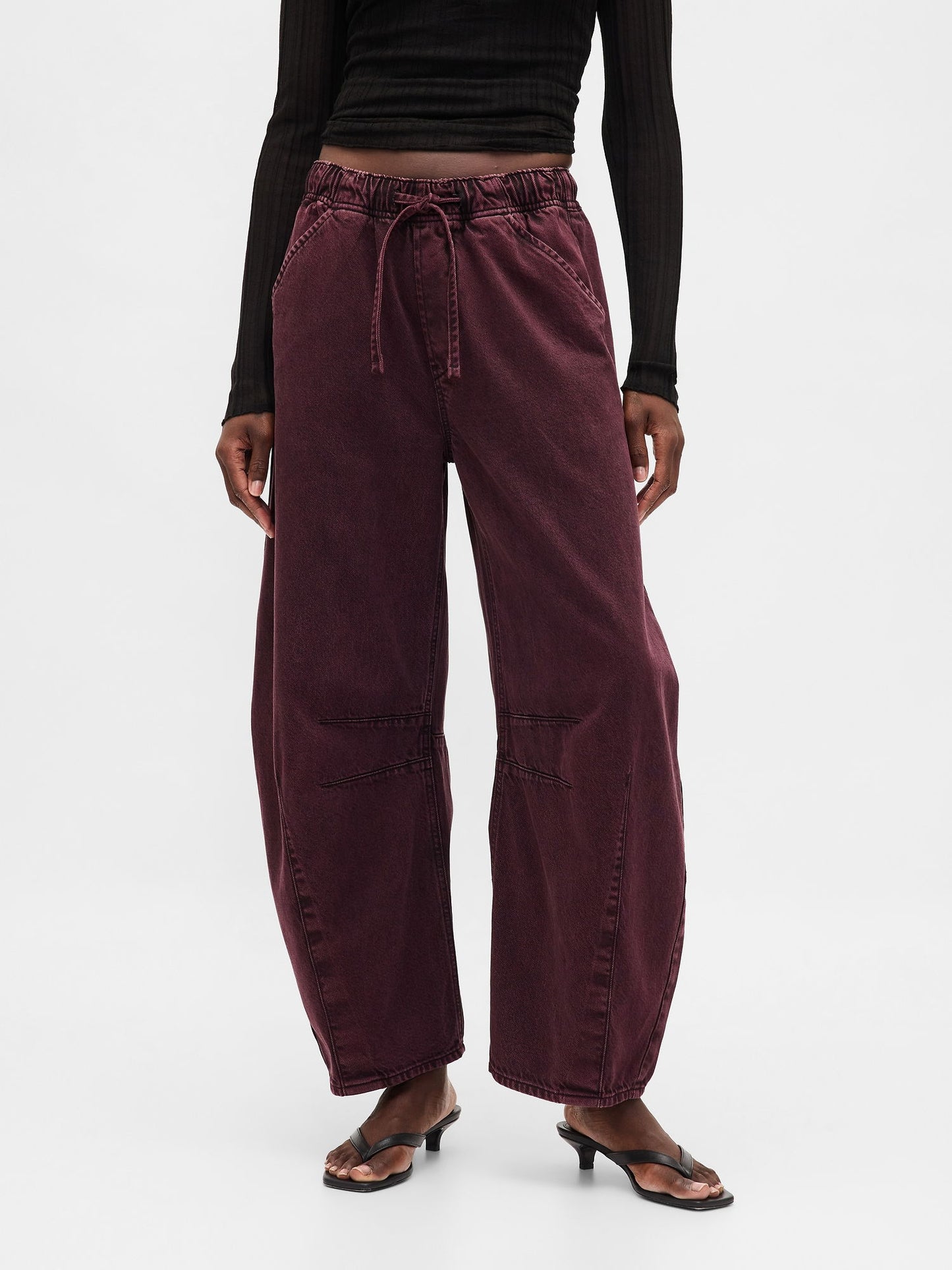 Bordo Mid Rise Ultrasoft Easy Horseshoe Jean Pantolon