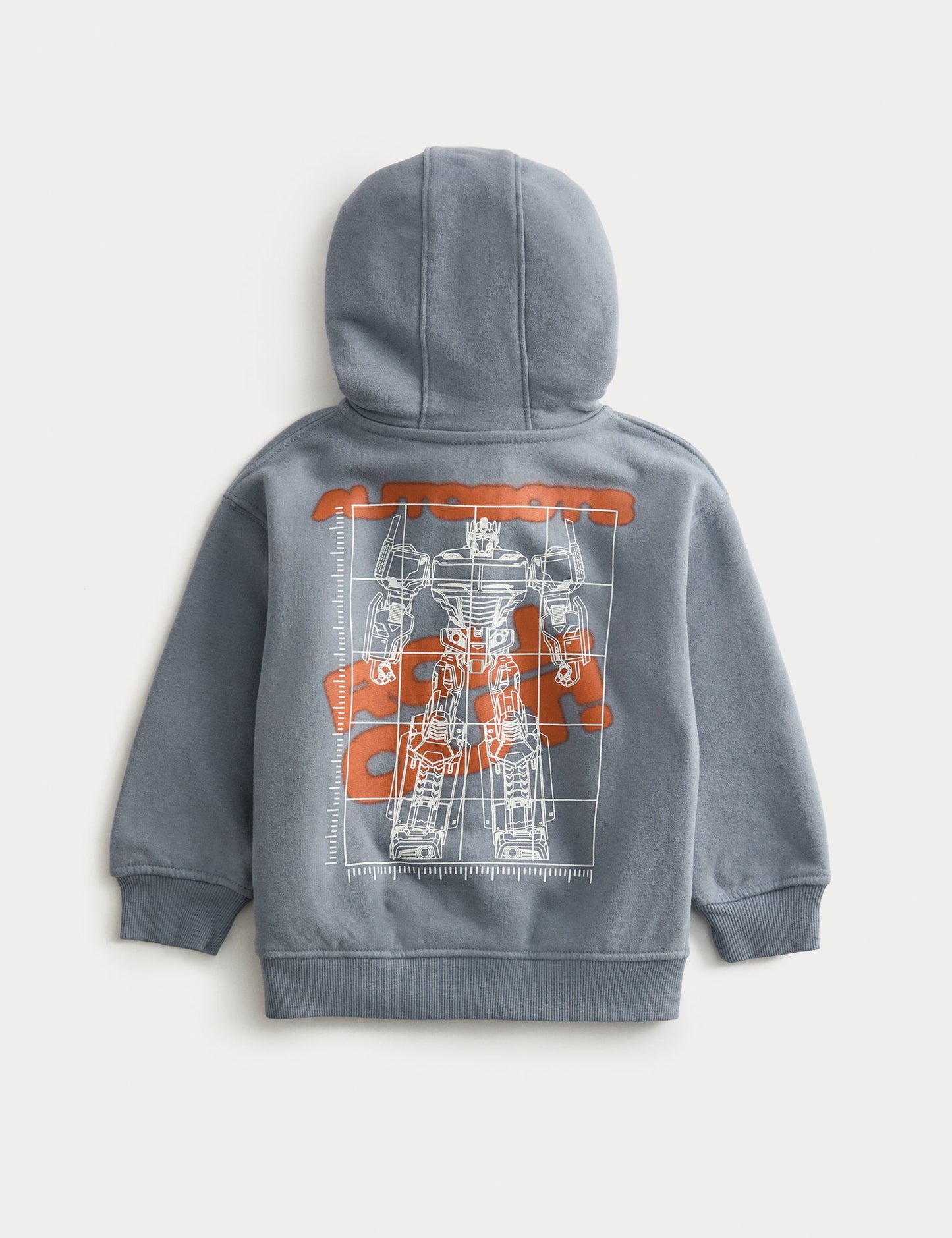 Pamuk Karışımlı Transformers Fermuarlı Kapüşonlu Sweatshirt (2-8 yaş)