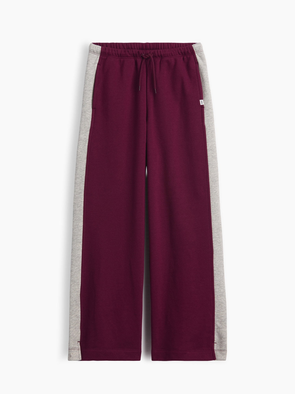 Bordo Vintagesoft Baggy Varsity Pantolon