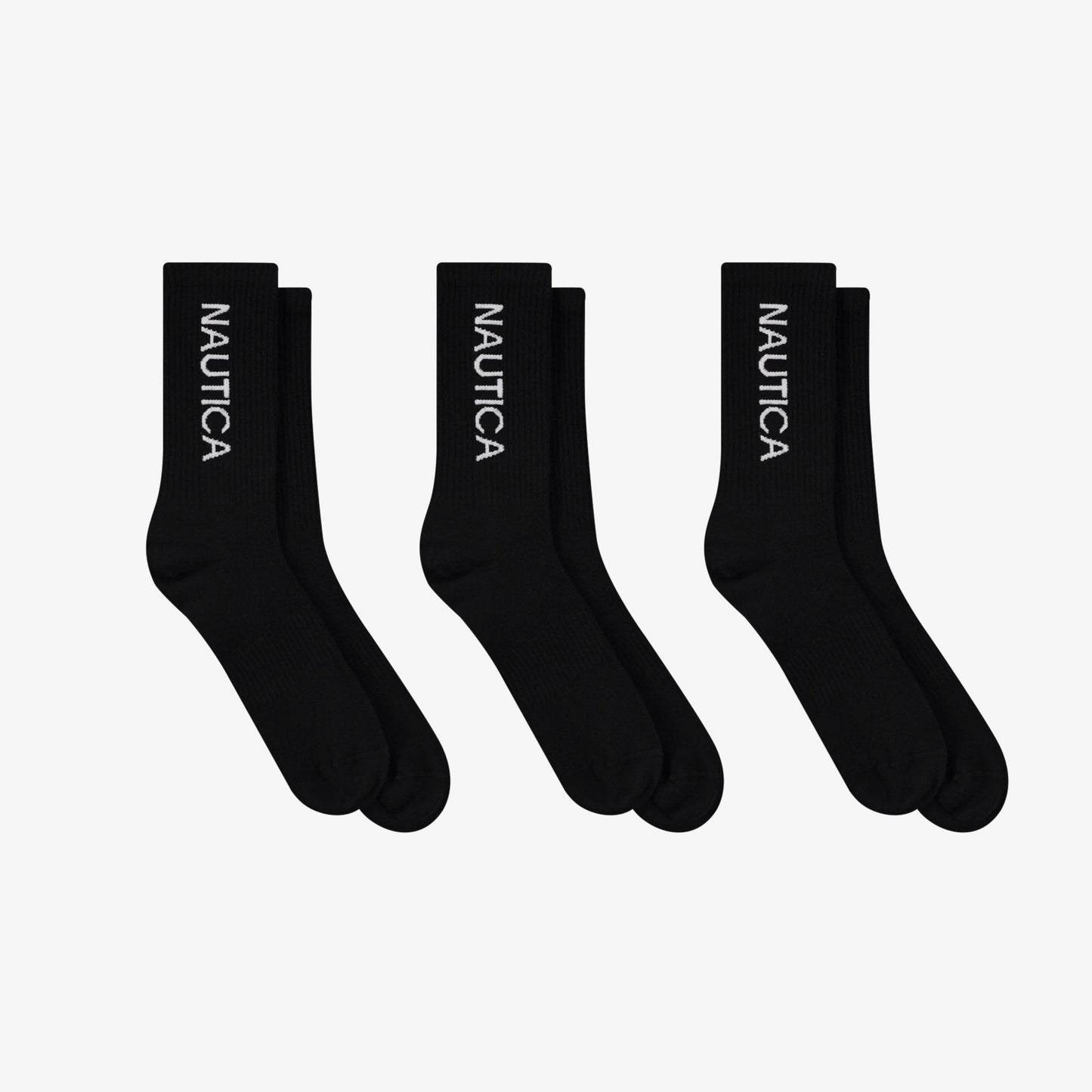 Nautica Unisex Siyah 3'lü Çorap