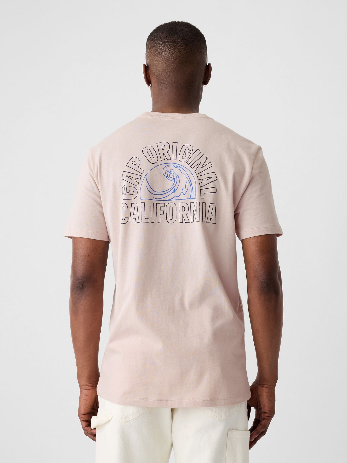 Pembe Gap Logo Grafikli T-shirt