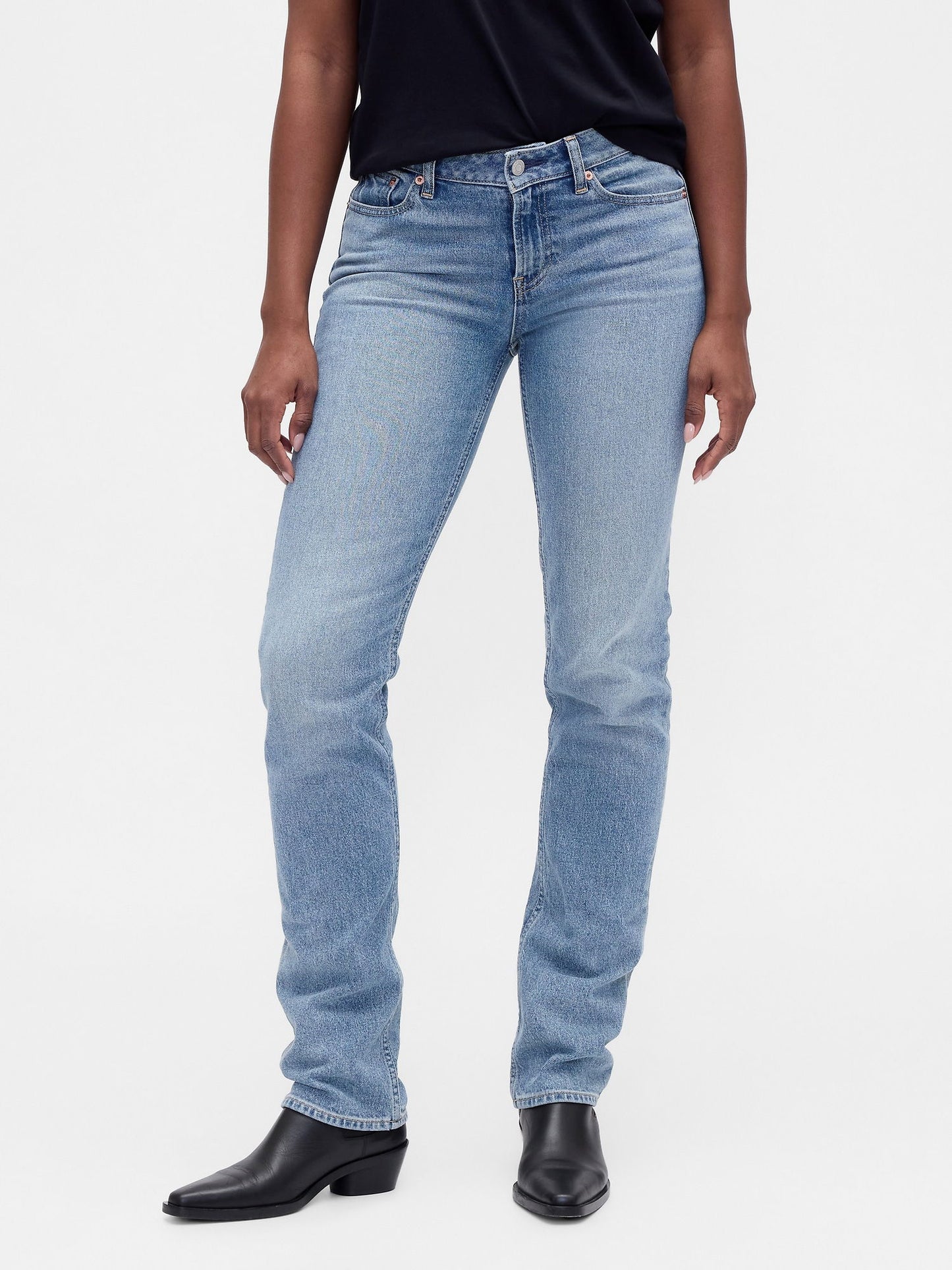 Açık Mavi Curvy Low Rise '90s Jean Pantolon