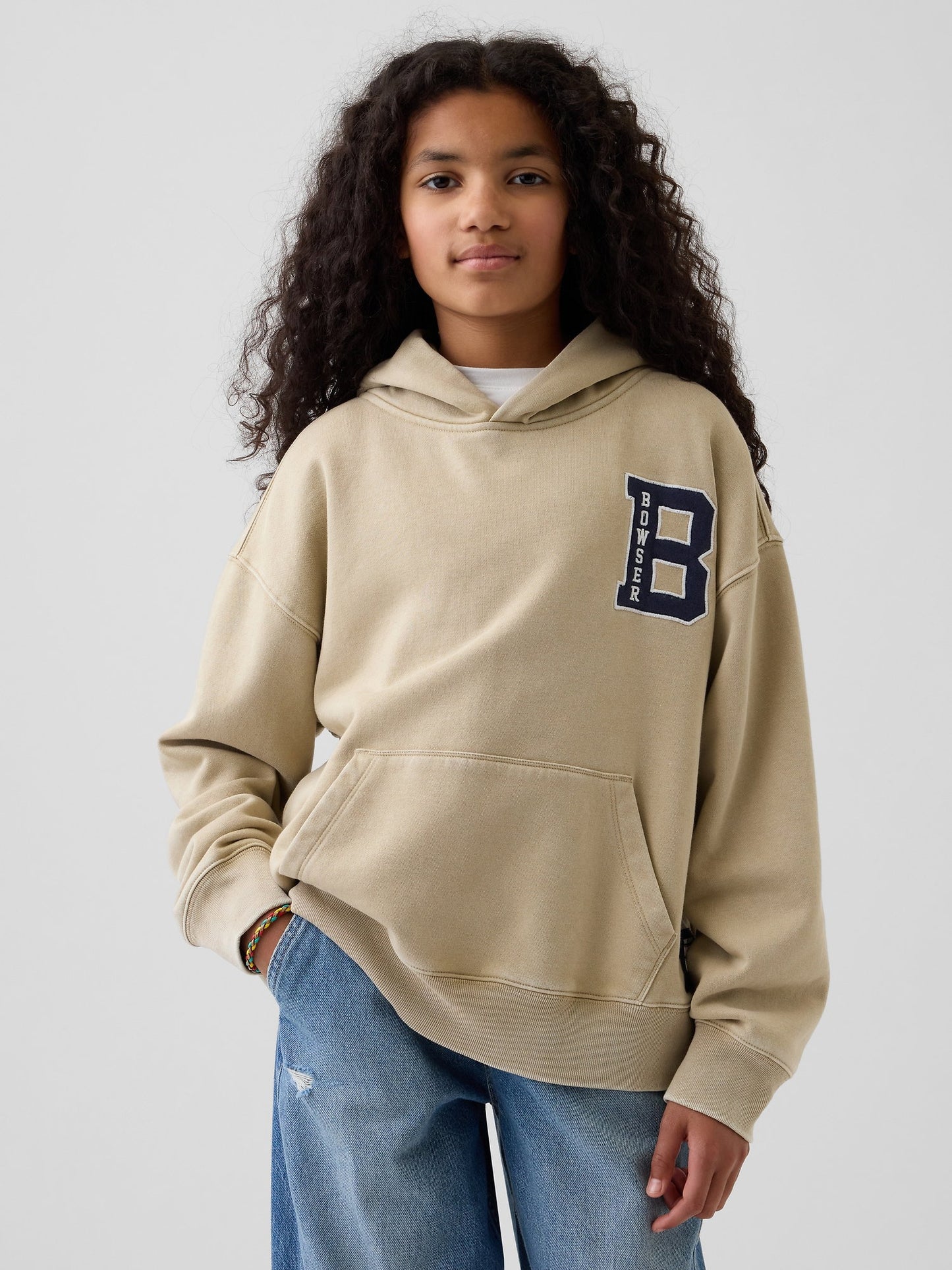 Bej Süper Mario Vintagesoft Sweatshirt