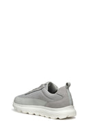 Geox Erkek Gri U Spherica A - Mesh + Nbk Synt Bağcıklı Kumaş Sneaker