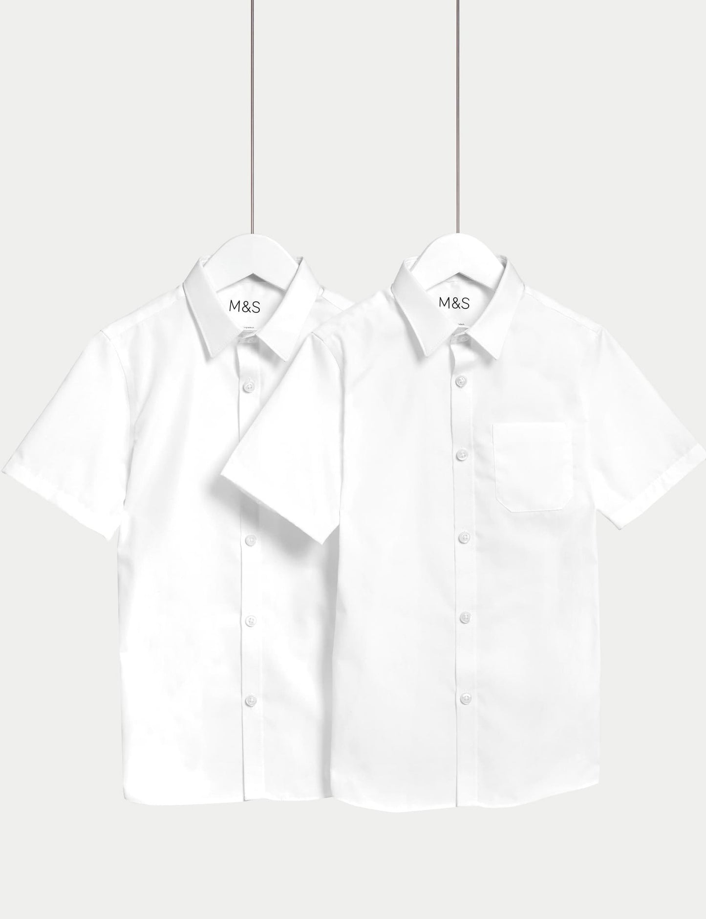 2’li Paket Erkek Çocuk Non-iron Okul Gömleği (2–18 Yaş)