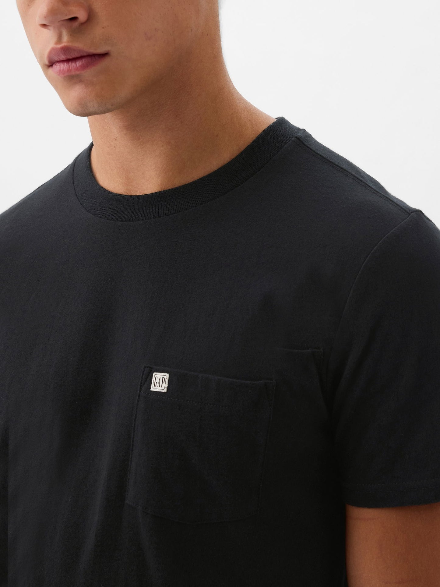 Siyah Organik Pamuk Cepli T-Shirt