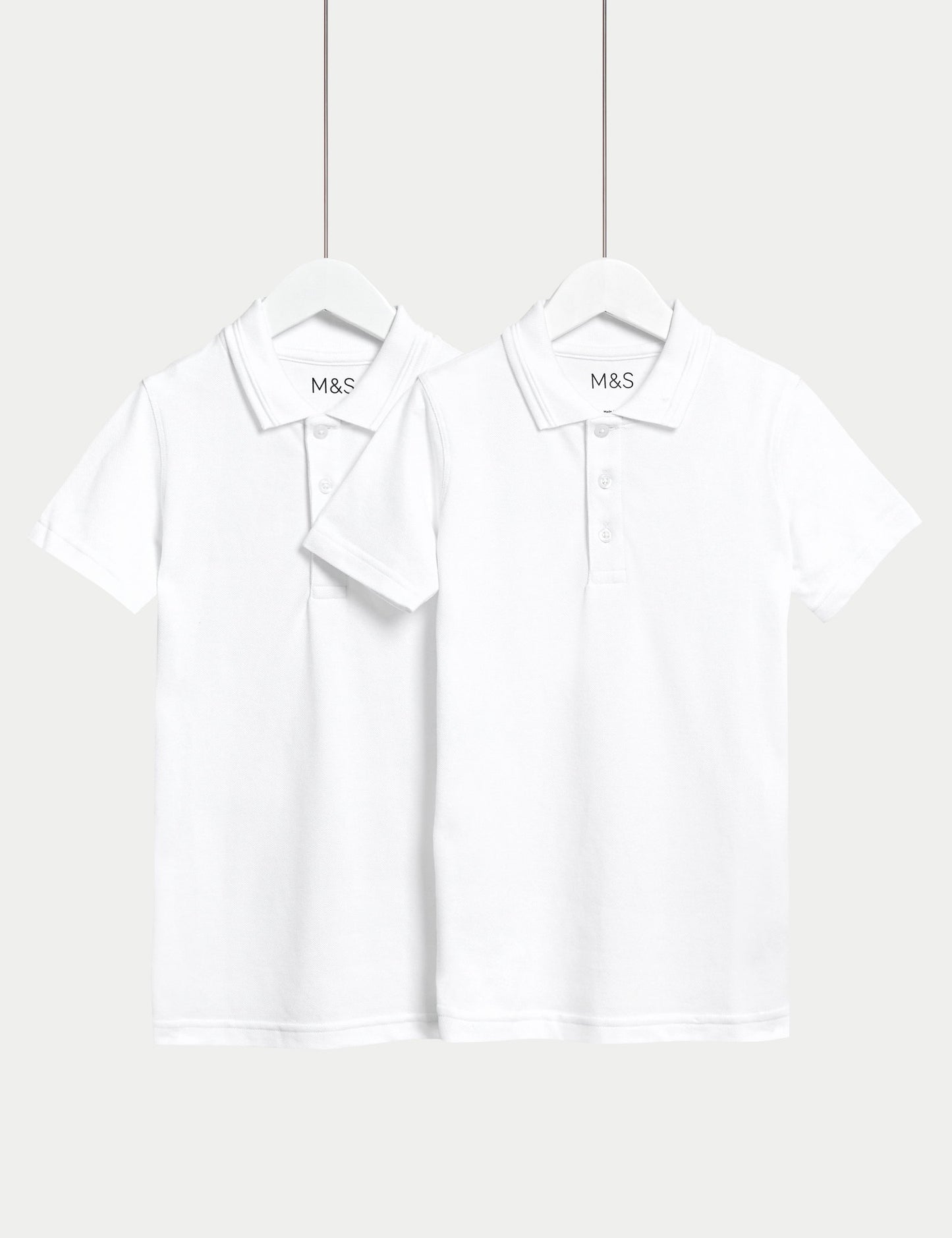Saf Pamuklu 2'li Polo Yaka T-shirt (2-16 Yaş)
