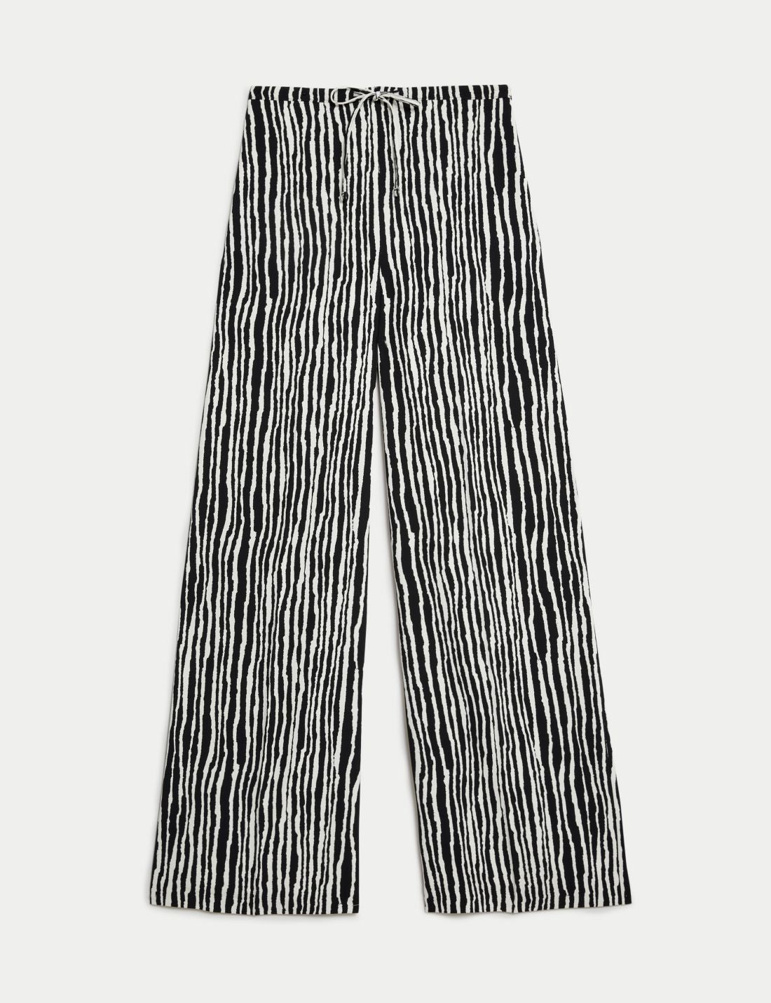 Wide Leg Desenli Pantolon