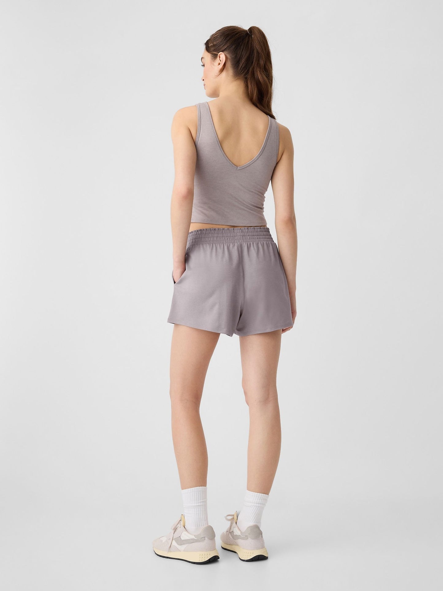 Bej 3'' Gapfit Brushed Jersey Şort