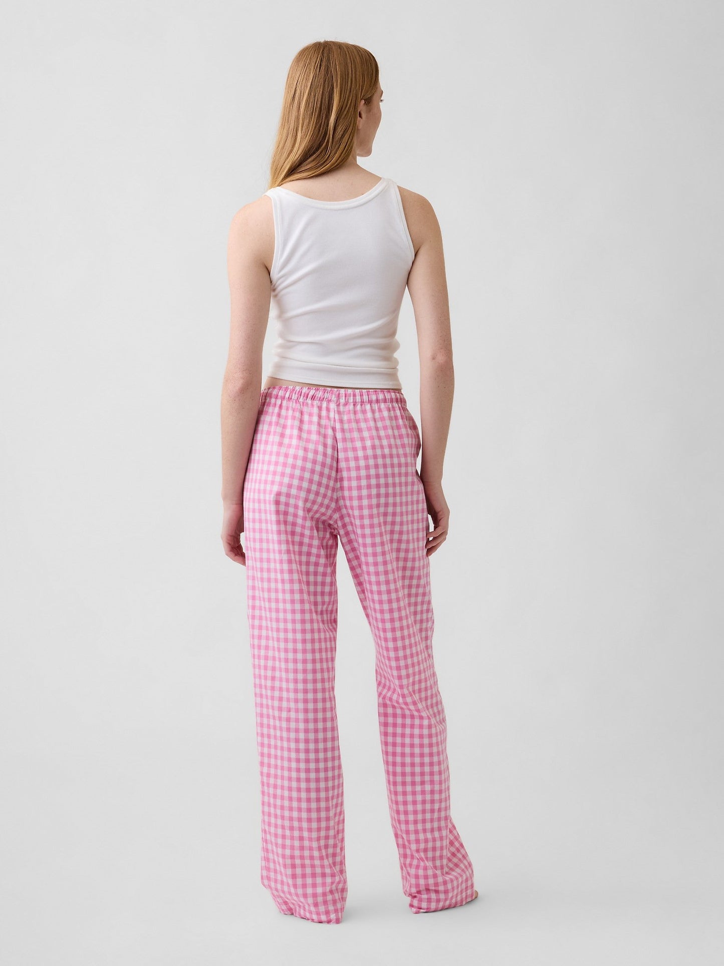 Açık Pembe Poplin Pijama Altı