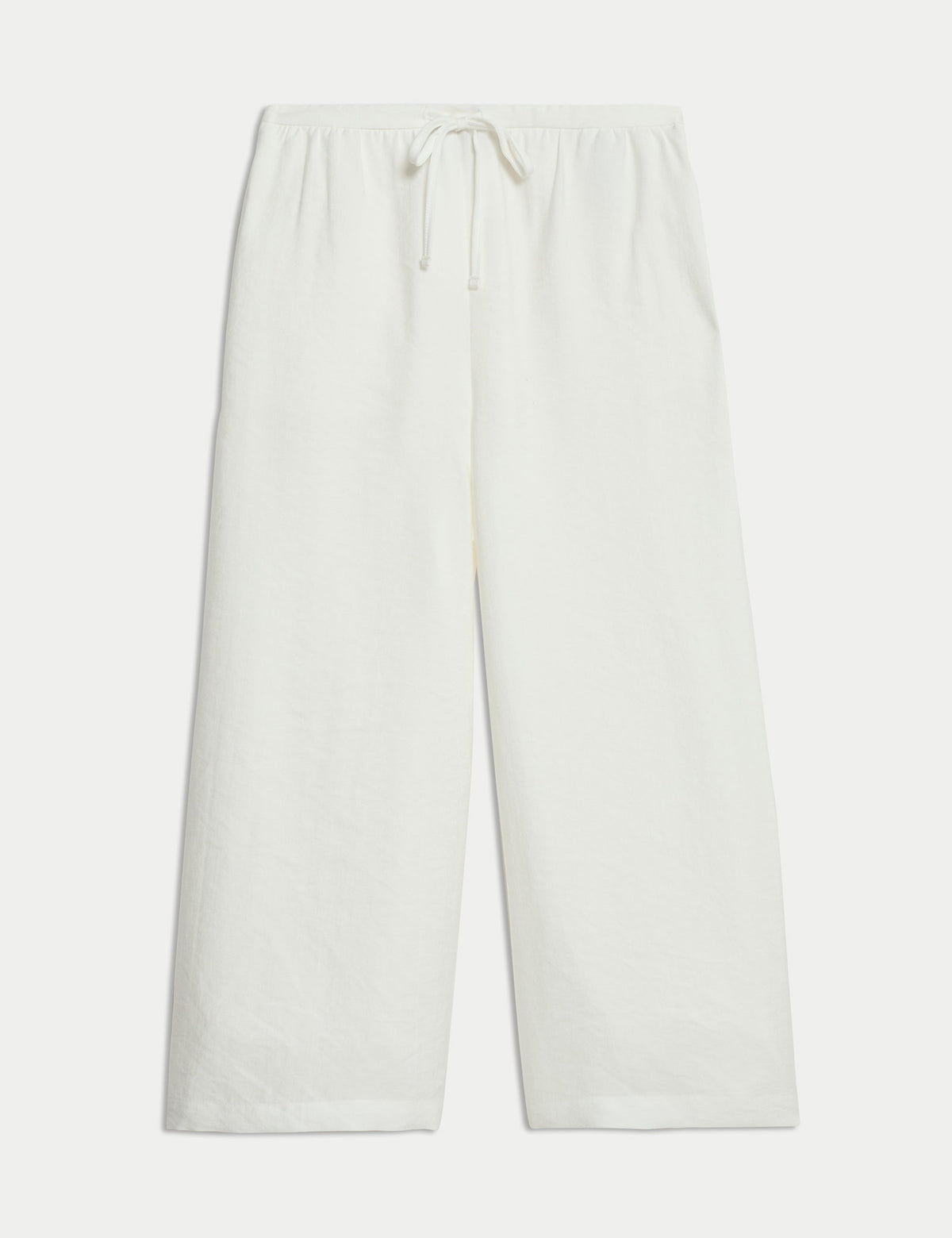 Lyocell Wide Leg Crop Pantolon