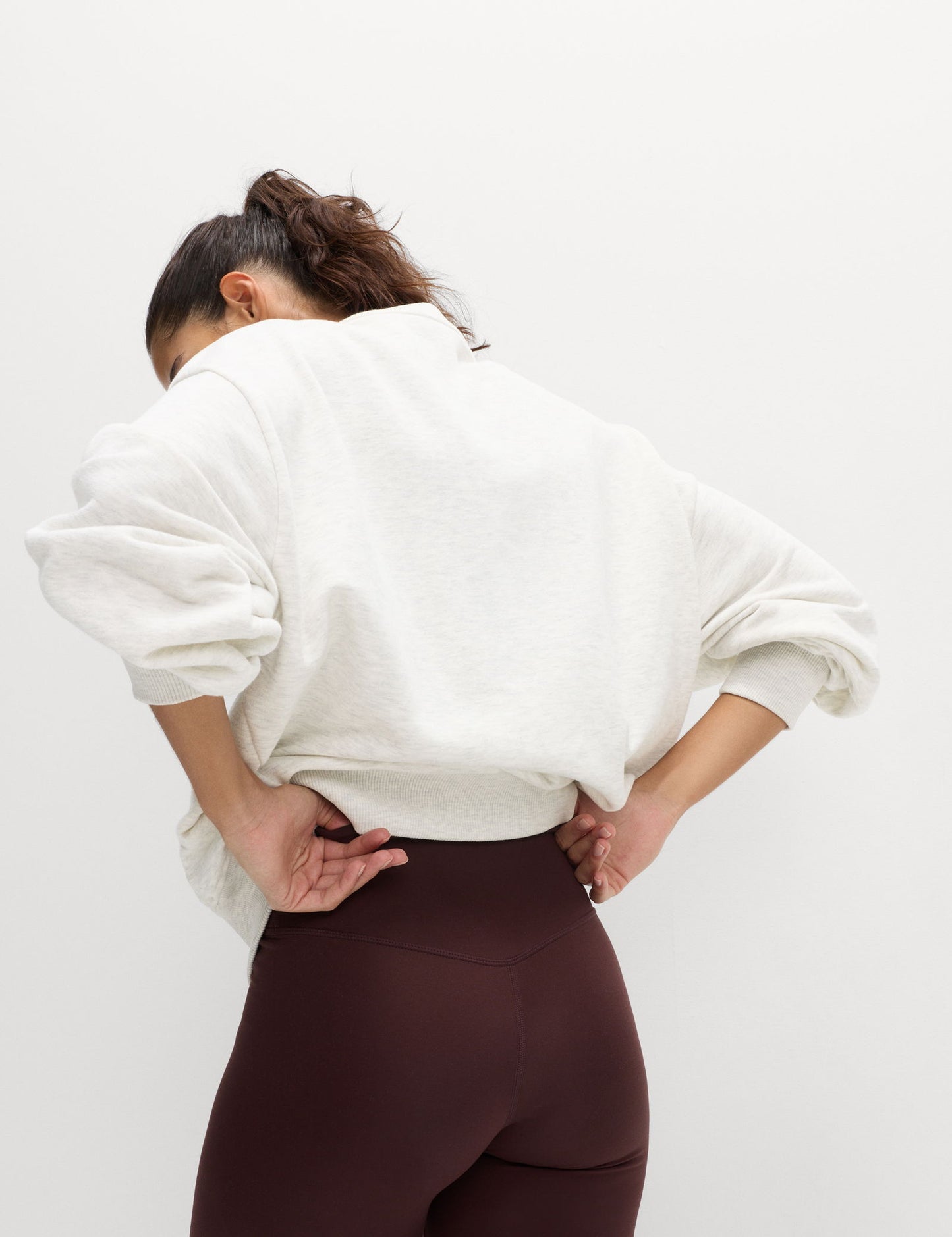 Goodmove Pamuk Karışımlı Yuvarlak Yaka Oversize Sweatshirt