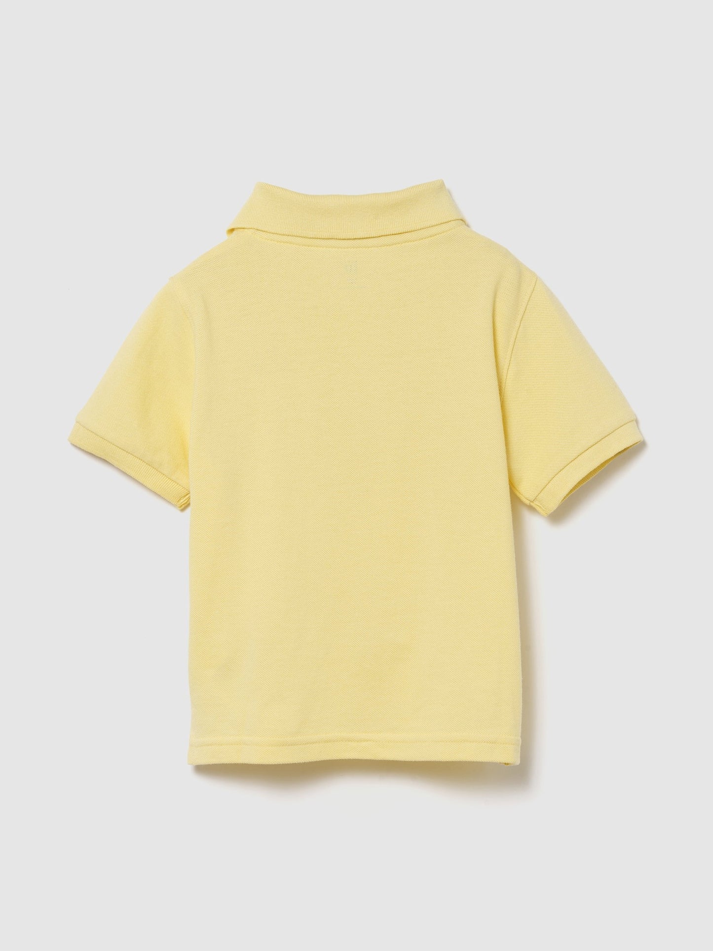 Sarı Logo Pique Polo T-shirt