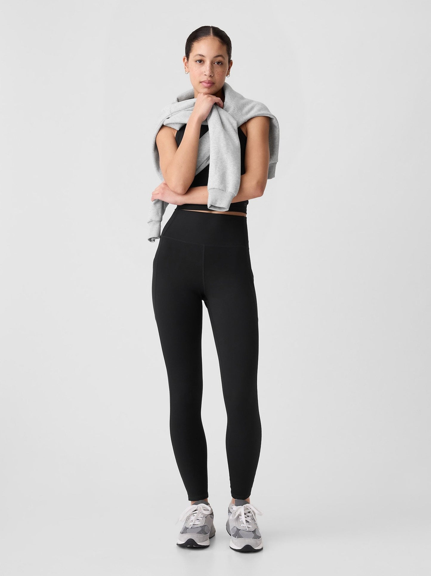 Siyah Gapfit Sky High Stüdyo Cep Taytları