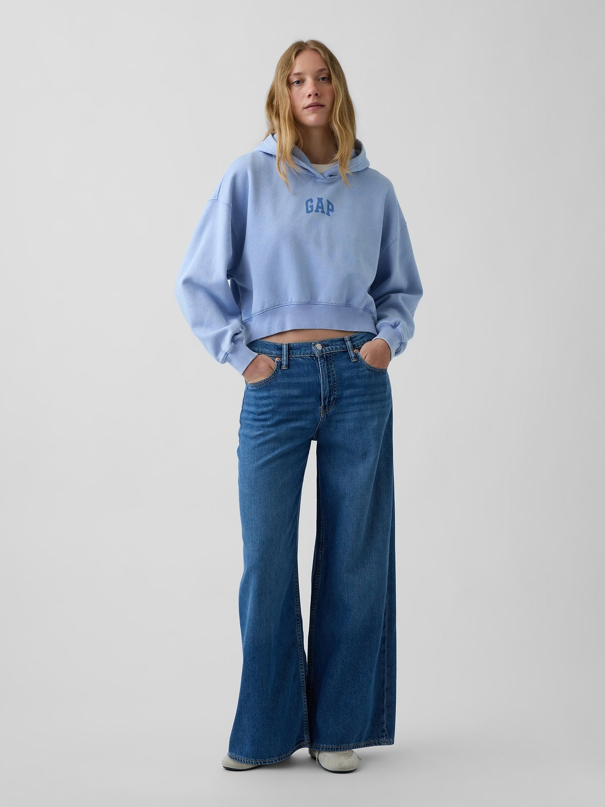 Pembe Vintagesoft Crop Logo Sweatshirt