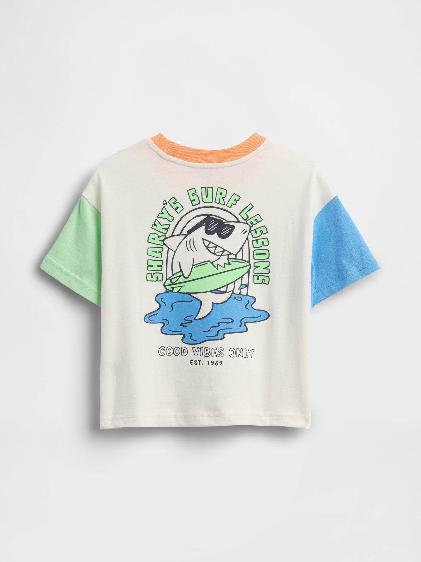 Beyaz Oversized Grafik Baskılı T-shirt