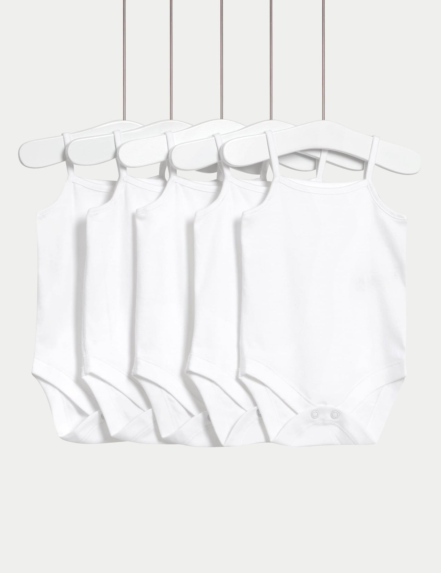 Saf Pamuklu 5'li Askılı Bodysuit (0-3 Yaş)