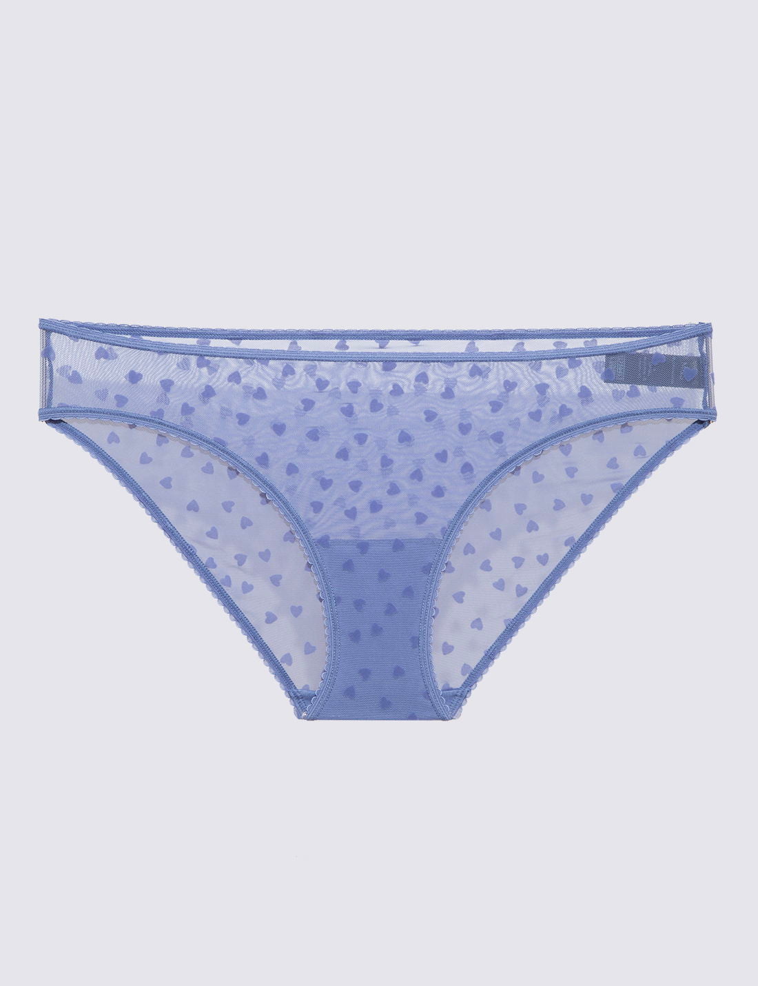 Kalp Detaylı High Leg Külot
