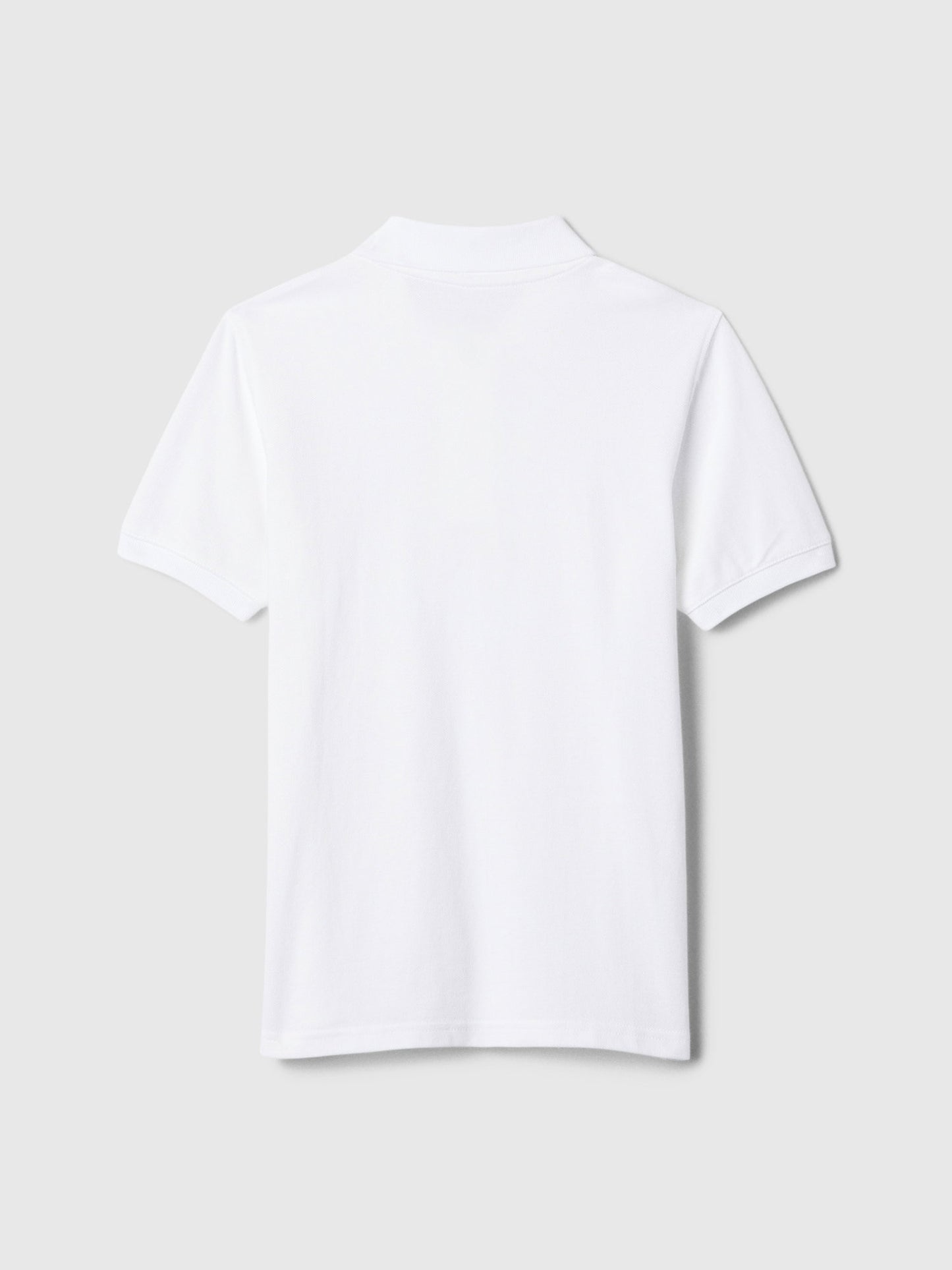 Beyaz Gap Logo Piqué Polo Yaka T-shirt