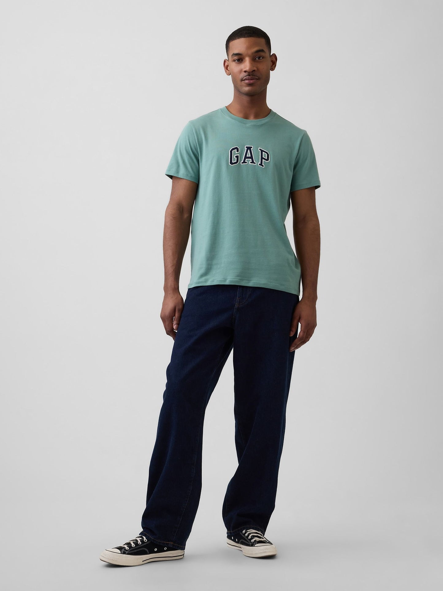 Açık Yeşil Gap Logo T-shirt