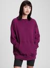 Pembe Oversize Kapüşonlu Sweatshirt