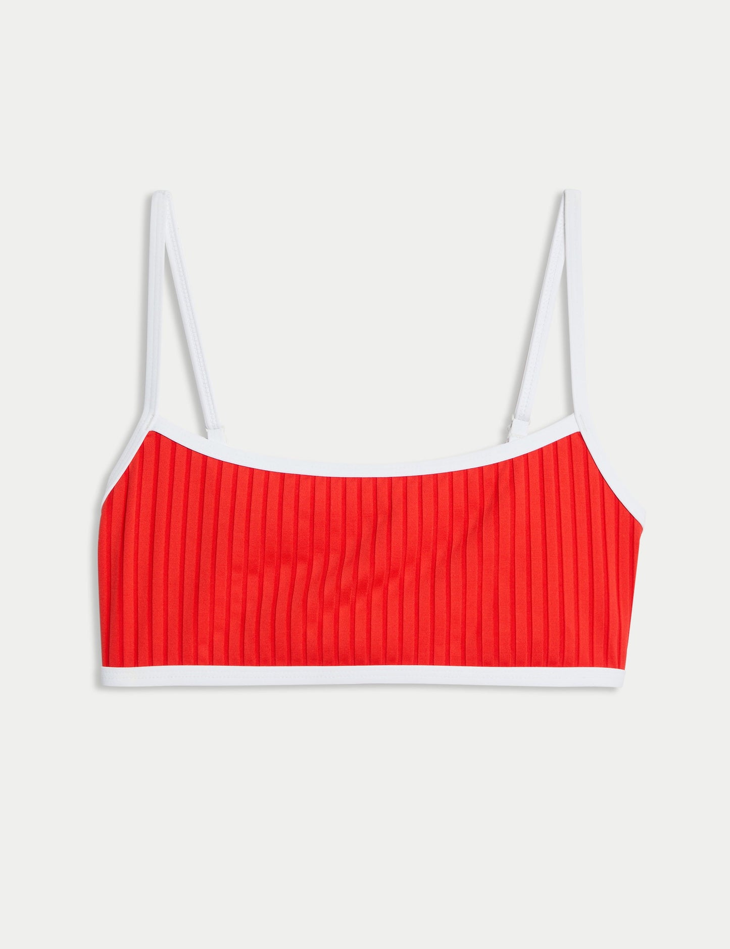 Ribanalı Kontrast Detaylı Bikini Üstü