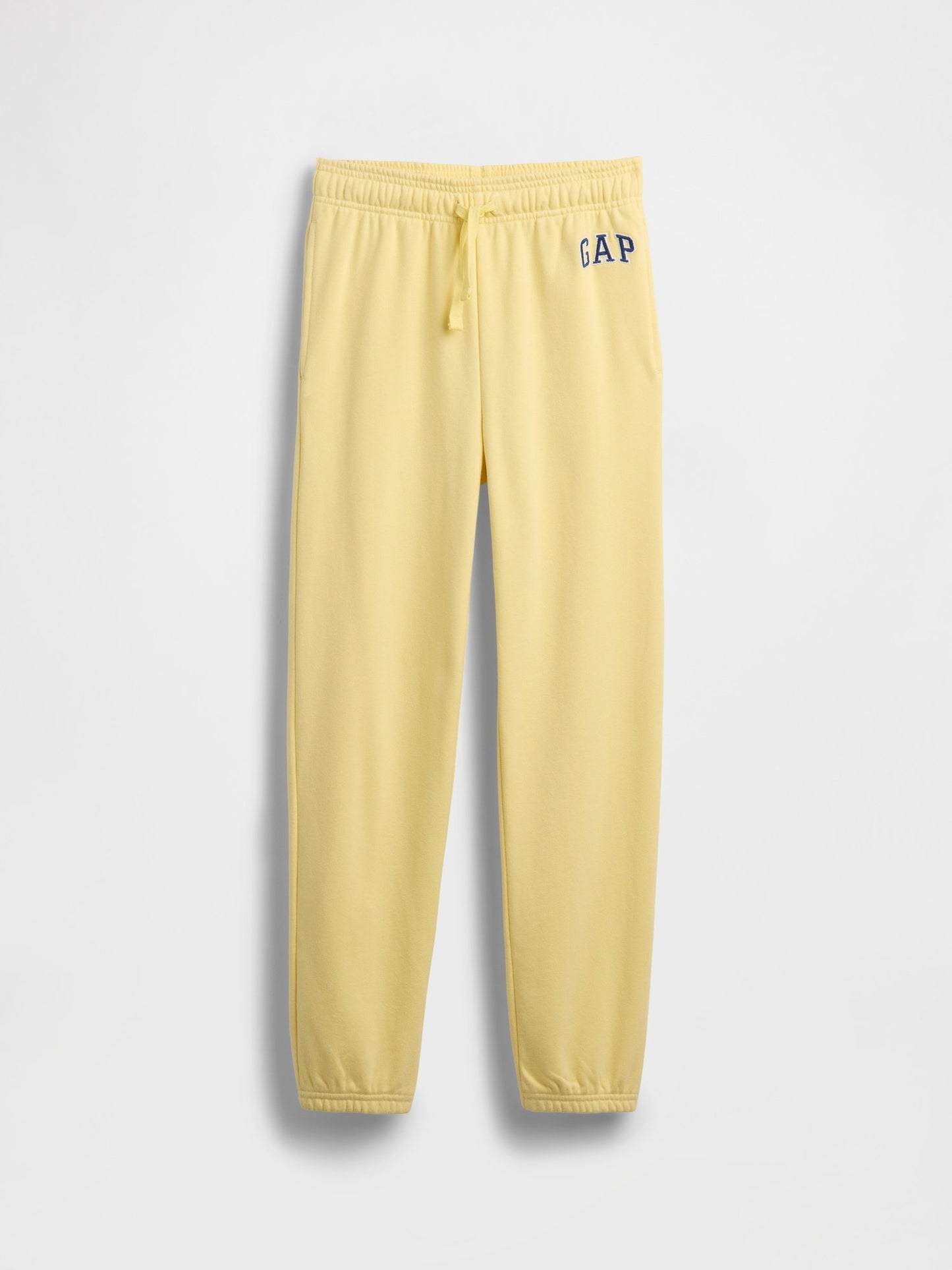 Sarı Relaxed Gap Logo Fransız Havlu Kumaş Jogger Eşofman Altı